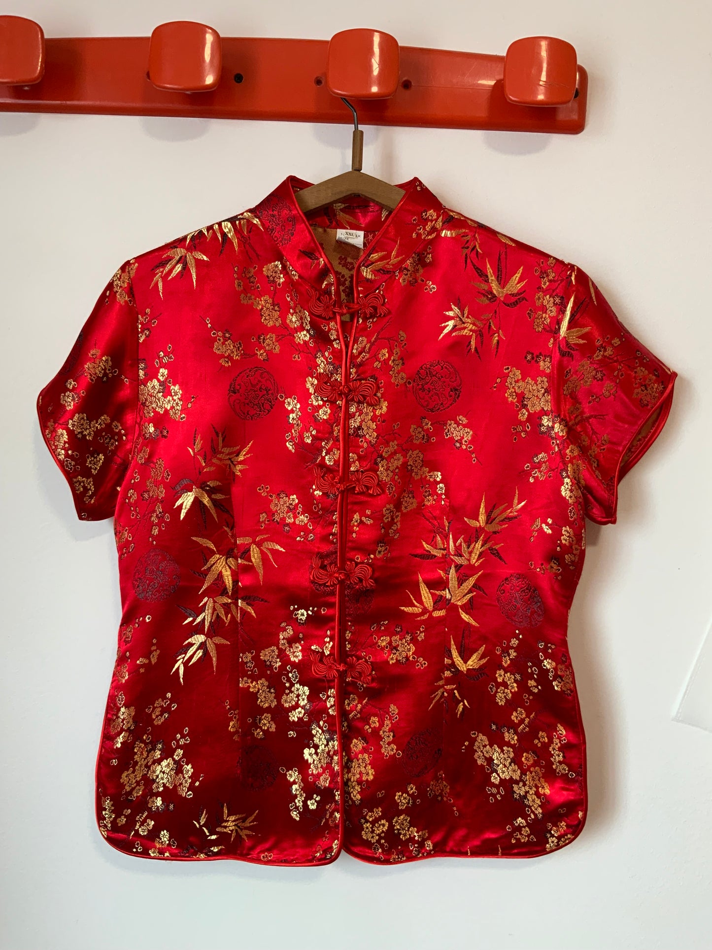 Chemisier Soie Asiatique Vintage Viet Nam- T40