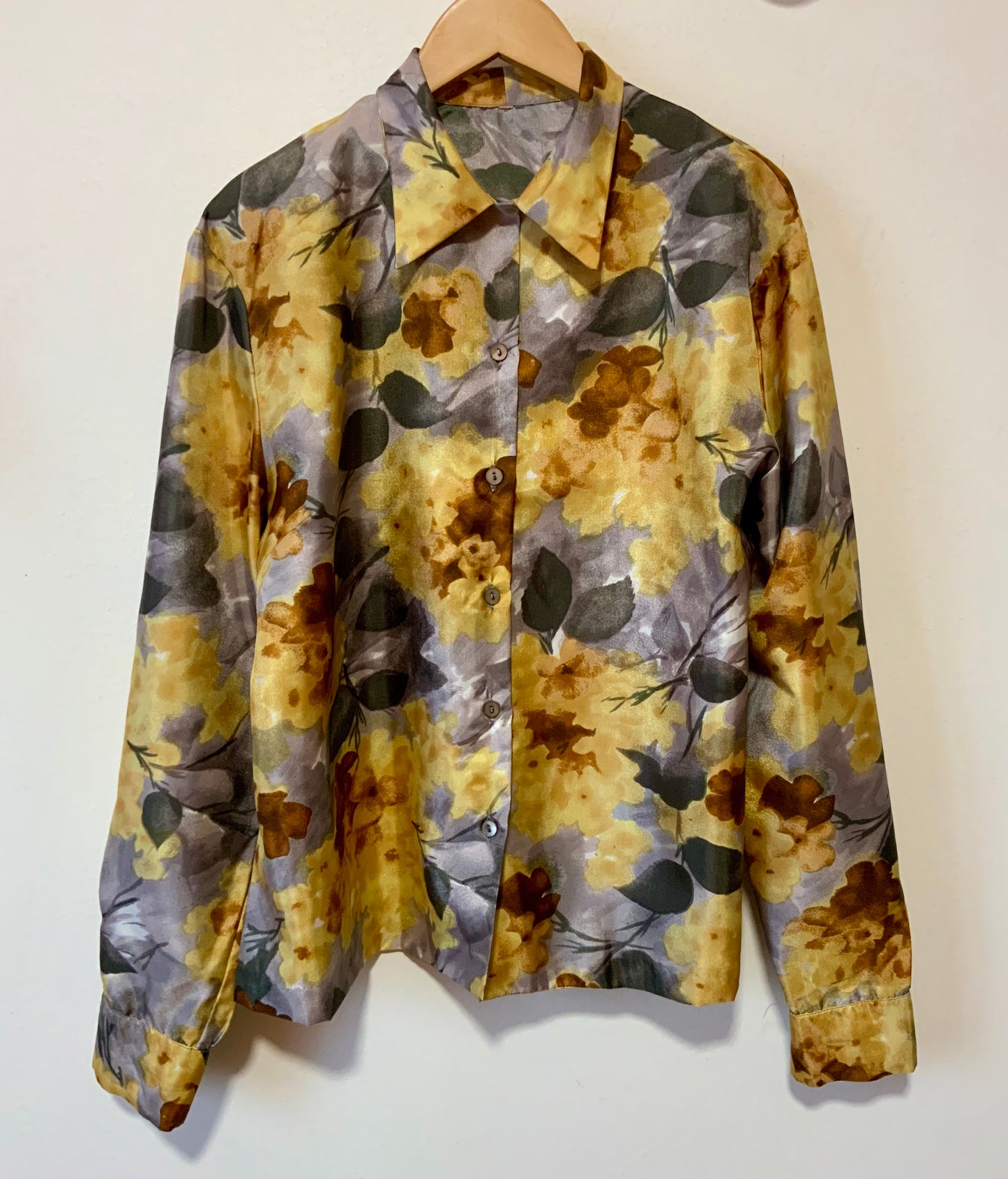 Chemisier à fleurs Vintage Élégance - T42 maxi.