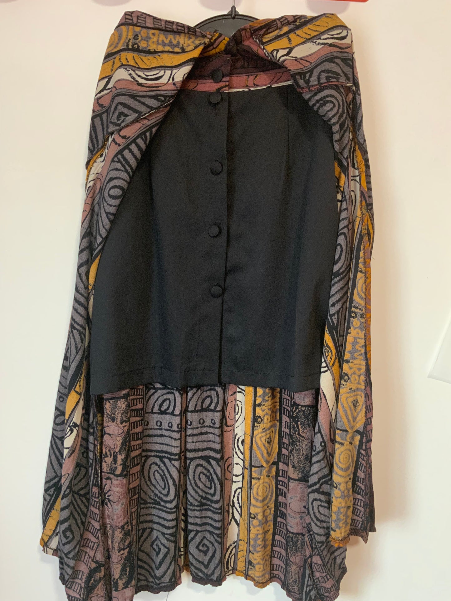 Jupe longue ouverte jupe courte Vintage 1990- France T38-