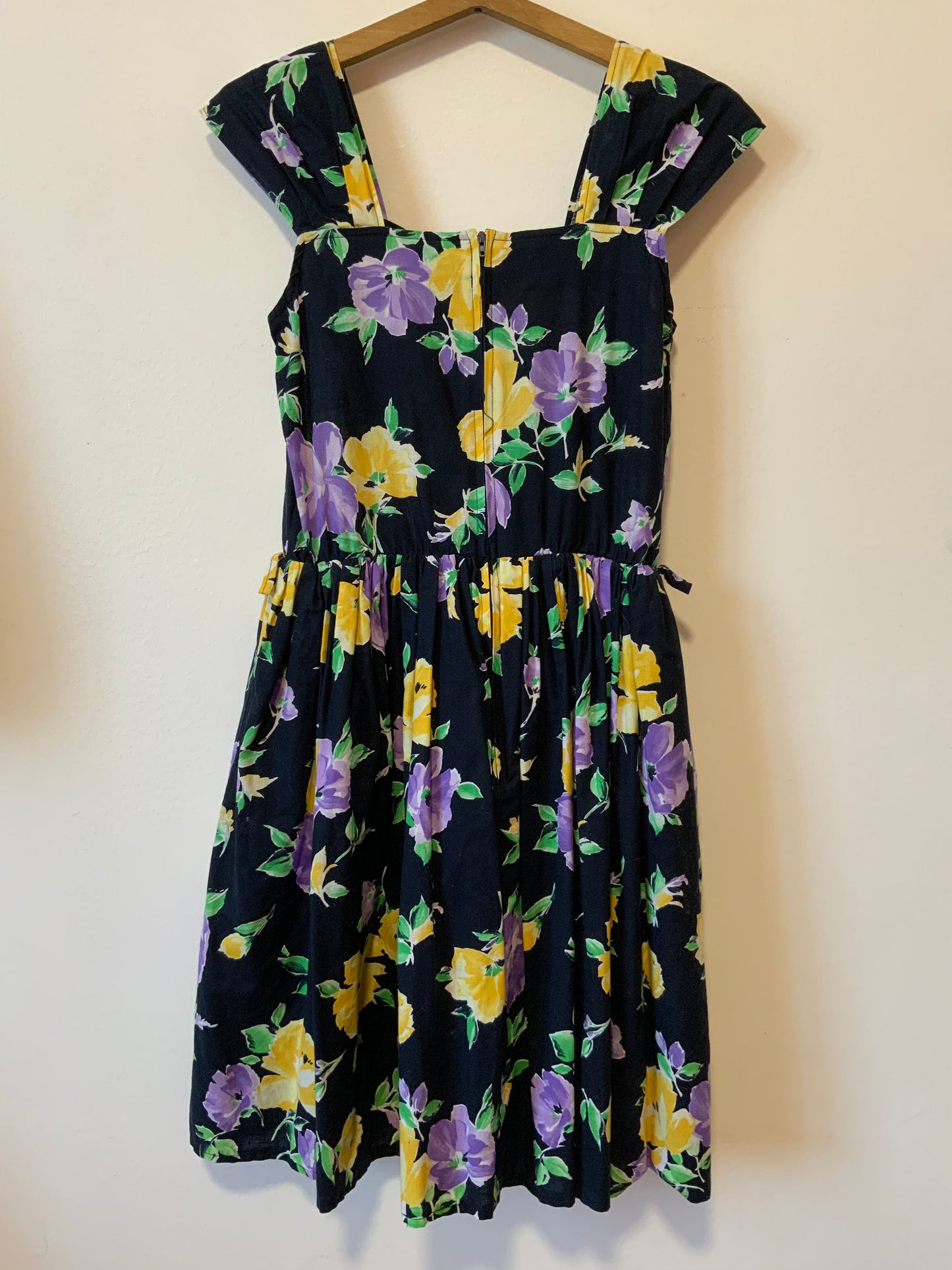 Robe Volume À fleurs Vintage 1980- T36