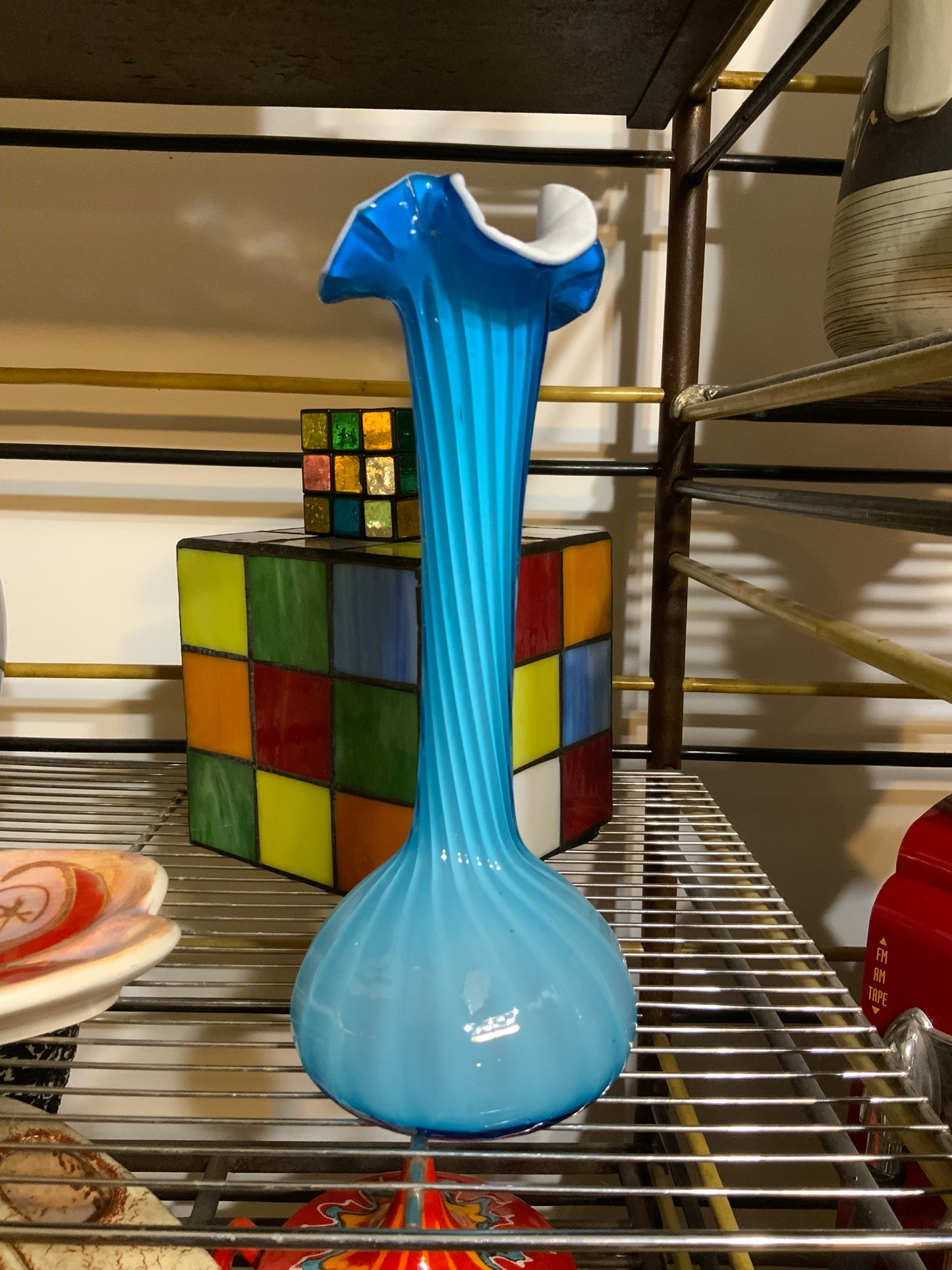 Très beau Vase Bleu Vintage