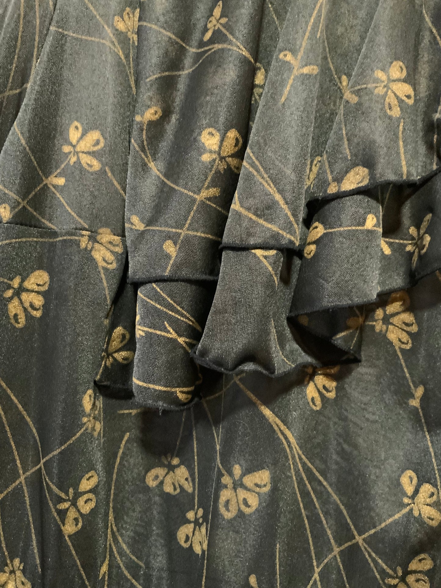 Robe en voile à Fleurs M.Griffon Vintage France- T40
