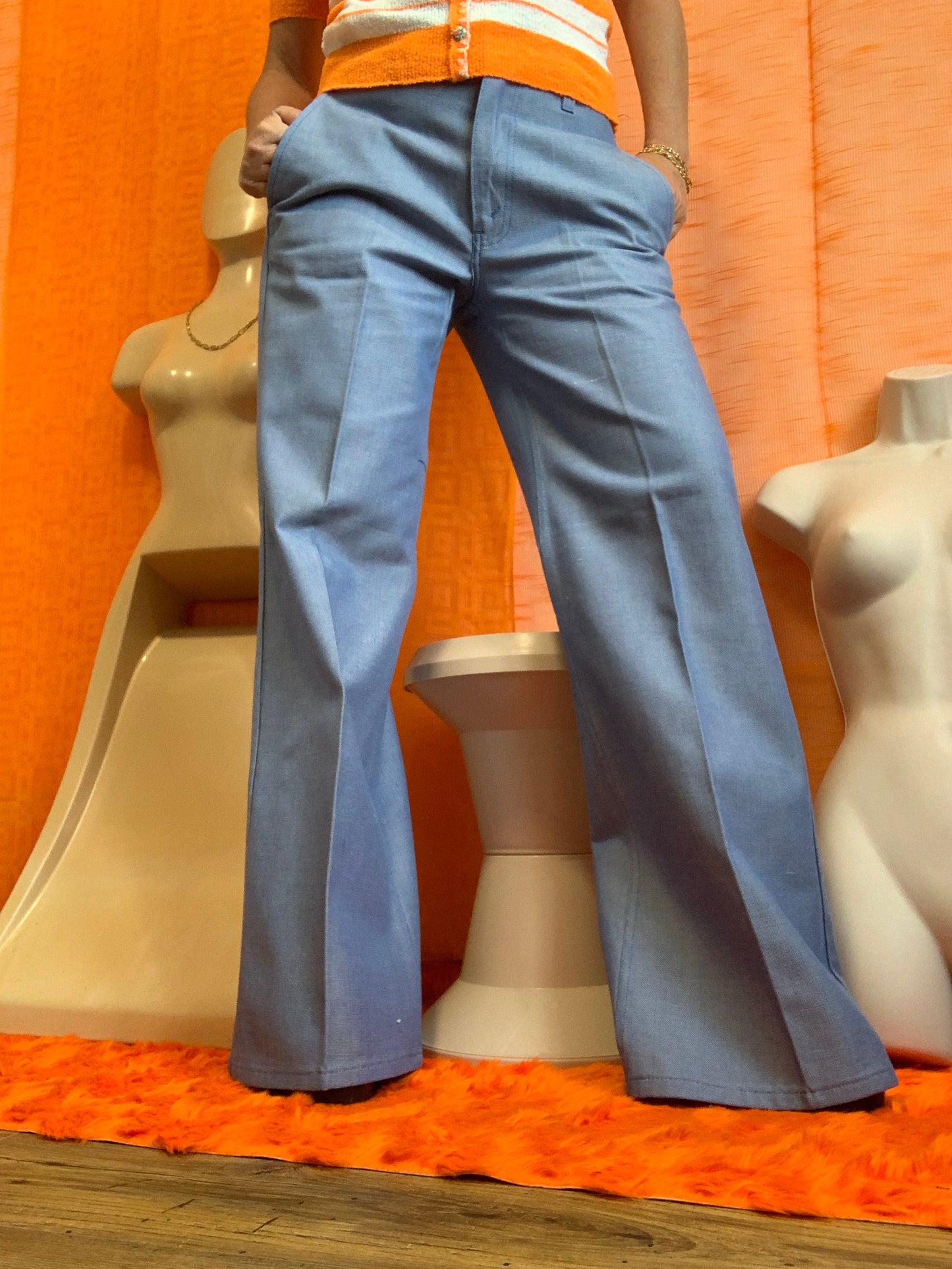 Authentique Pattes d’éléphant Vintage 1970- T40