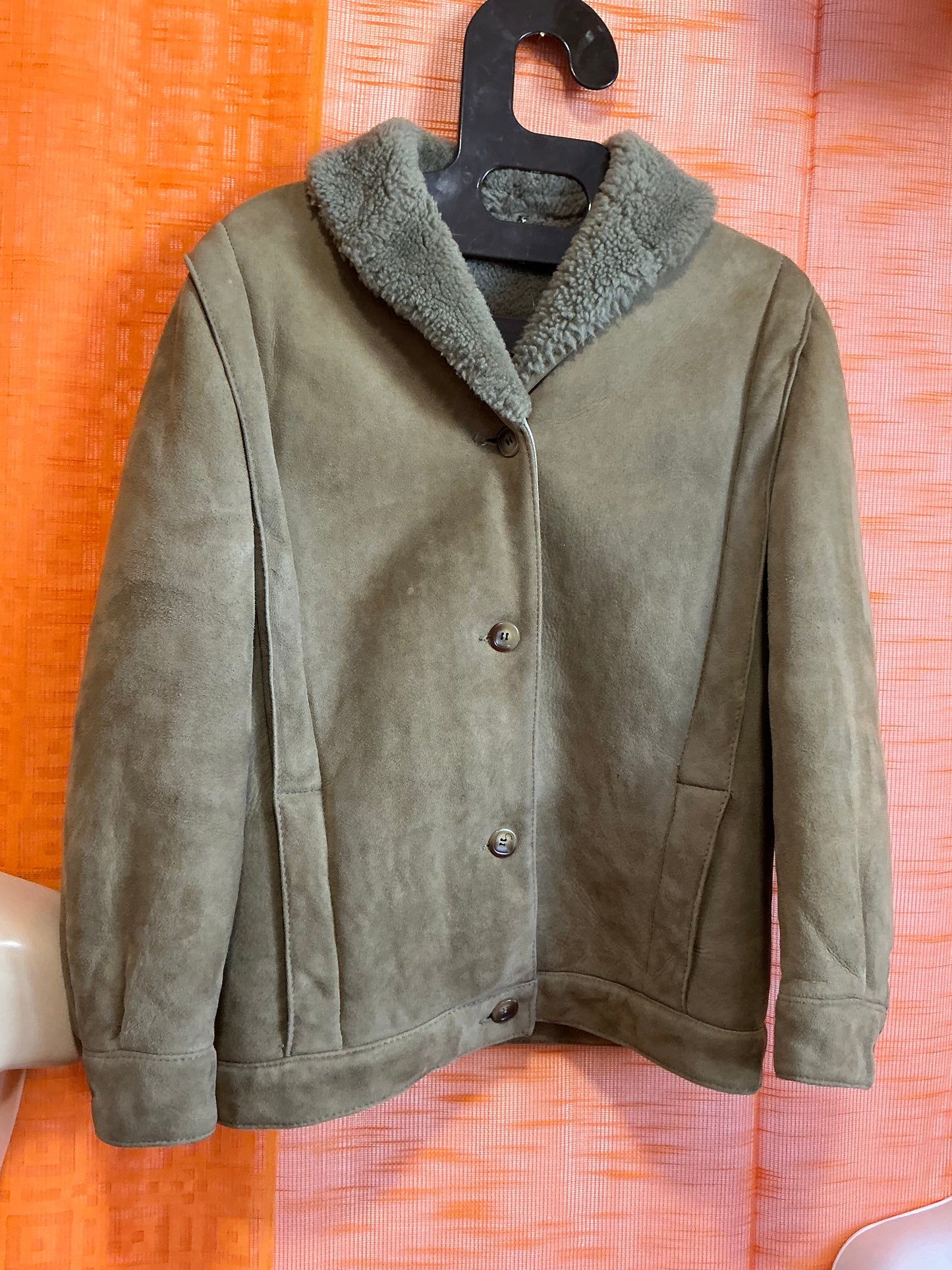 Superbe Manteau Daim Pépite Morland Angleterre Vintage 1970 - T38