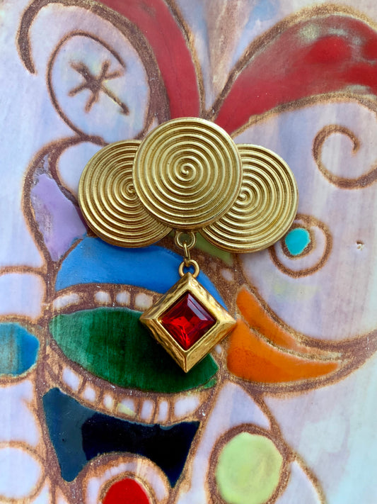 Broche Maroussia Vintage 1990 Russie