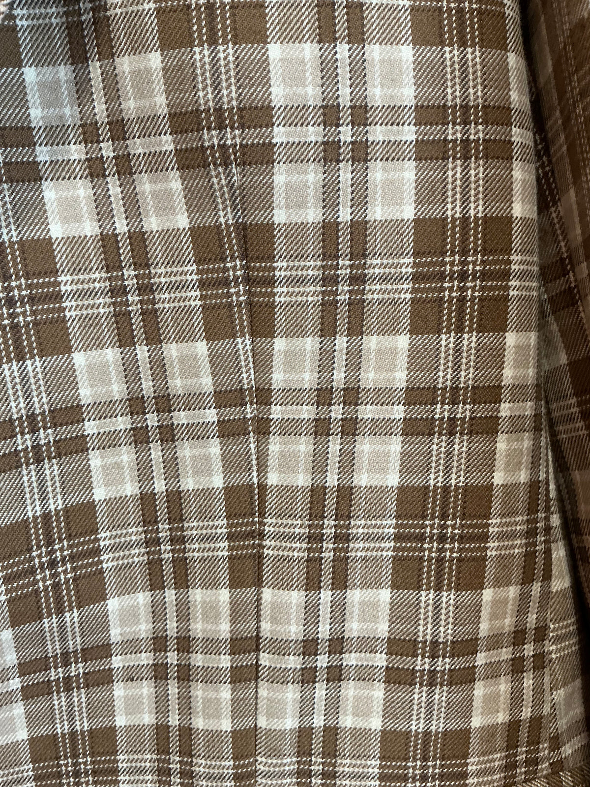 Veste Originale à carreaux Tergal Vintage 1970- T48 maxi.