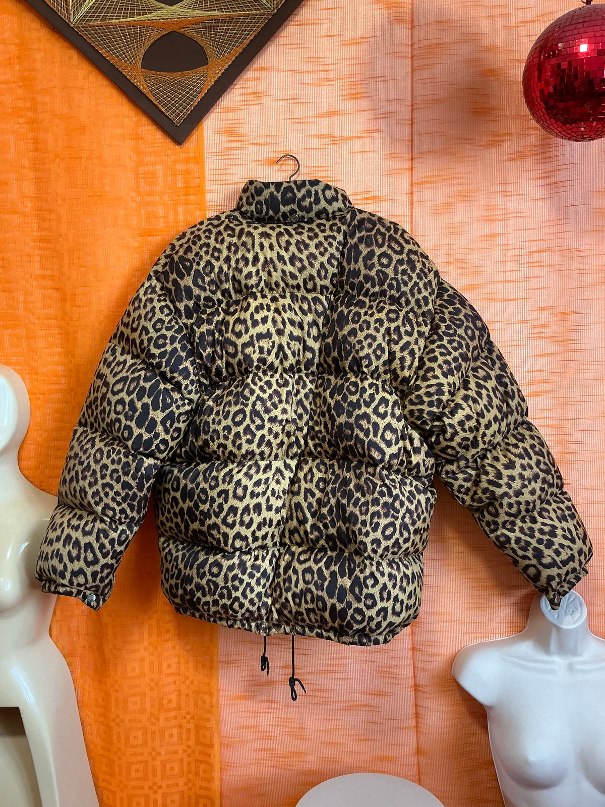 Manteau Doudoune Léopard Naf Naf Vintage 1990- TU