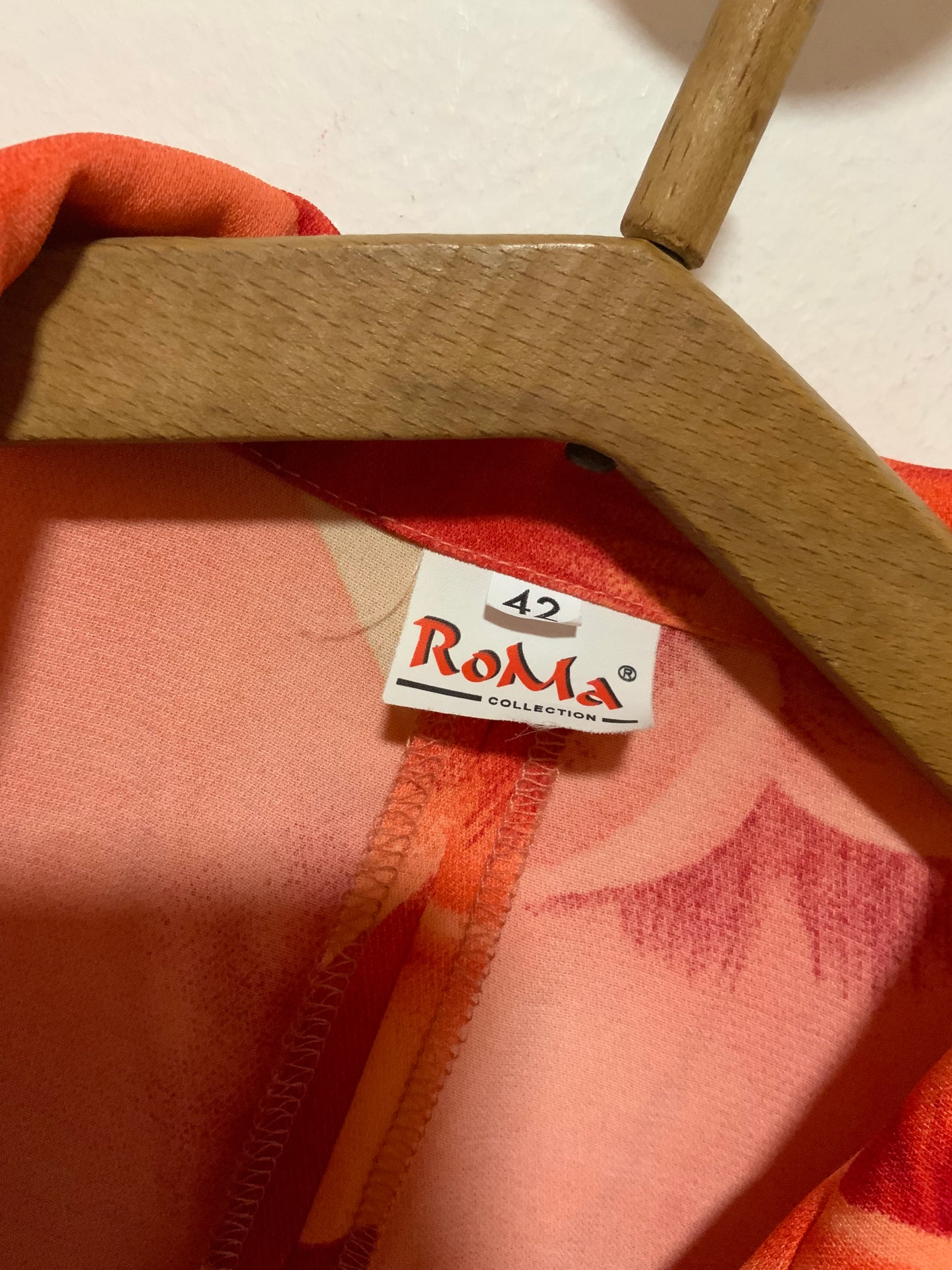 Chemisier a fleurs Vintage 1990- Roma Collection  - T42