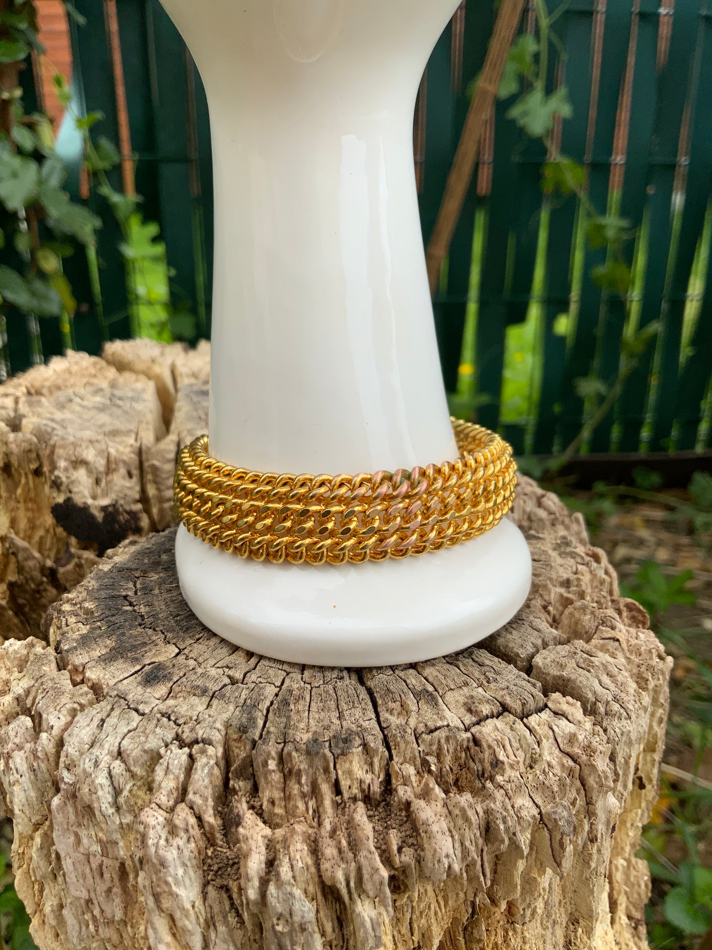 Bracelet Mailles plaqué or Vintage Chic