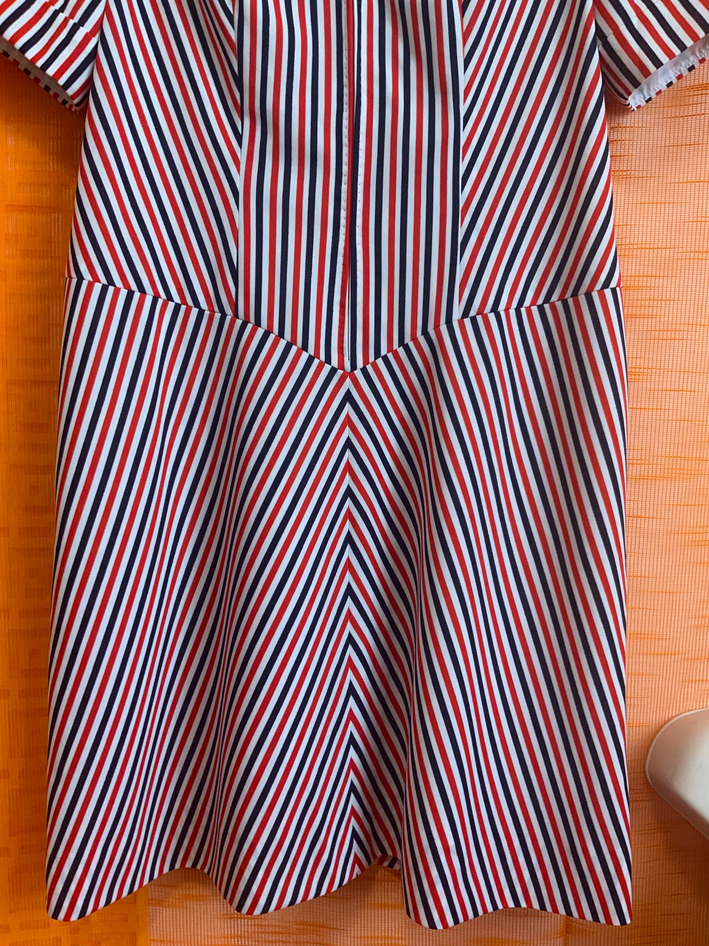 Robe a rayures Vintage 1970/80 Confection main - T42/44-