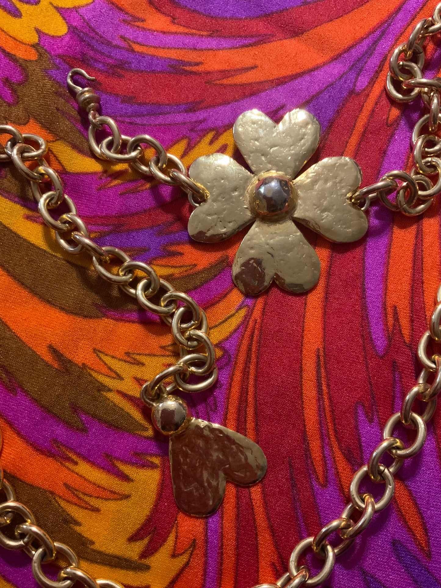 Ceinture chaine métal Sonia Rykiel Vintage 1990