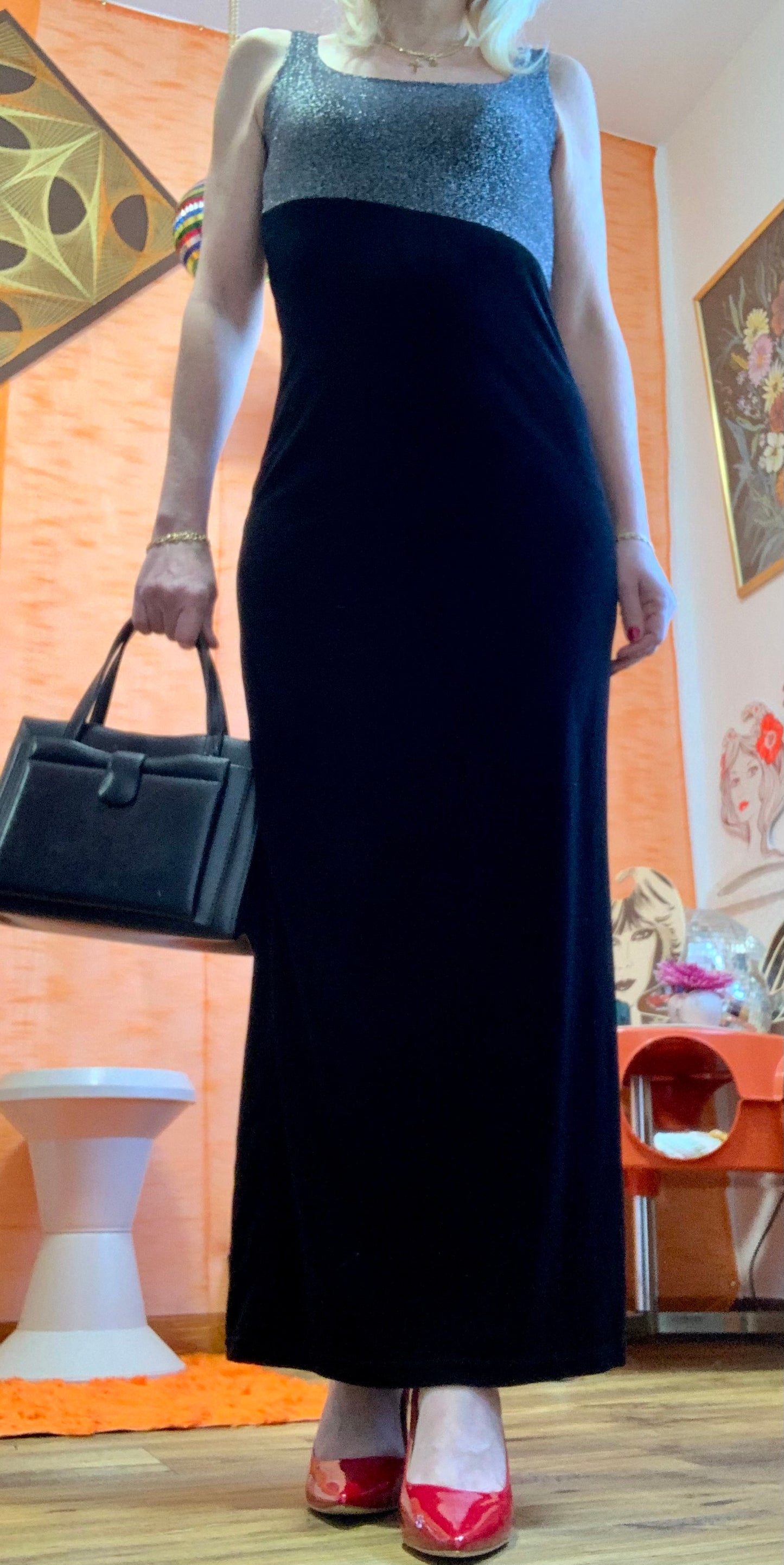 Robe Longue Élégance Vintage 1990 Renatto Bene France - T1