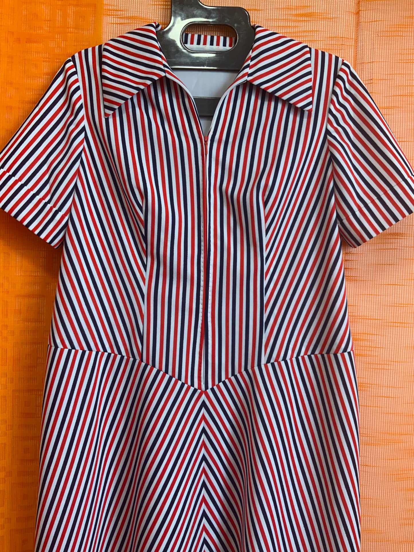 Robe a rayures Vintage 1970/80 Confection main - T42/44-