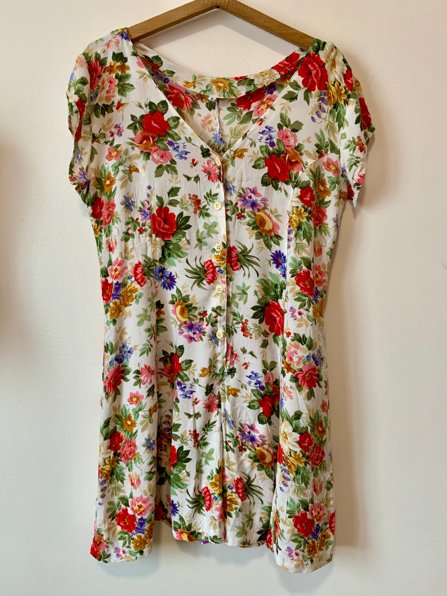 Combinaison Short à fleurs Vintage 1990- T40
