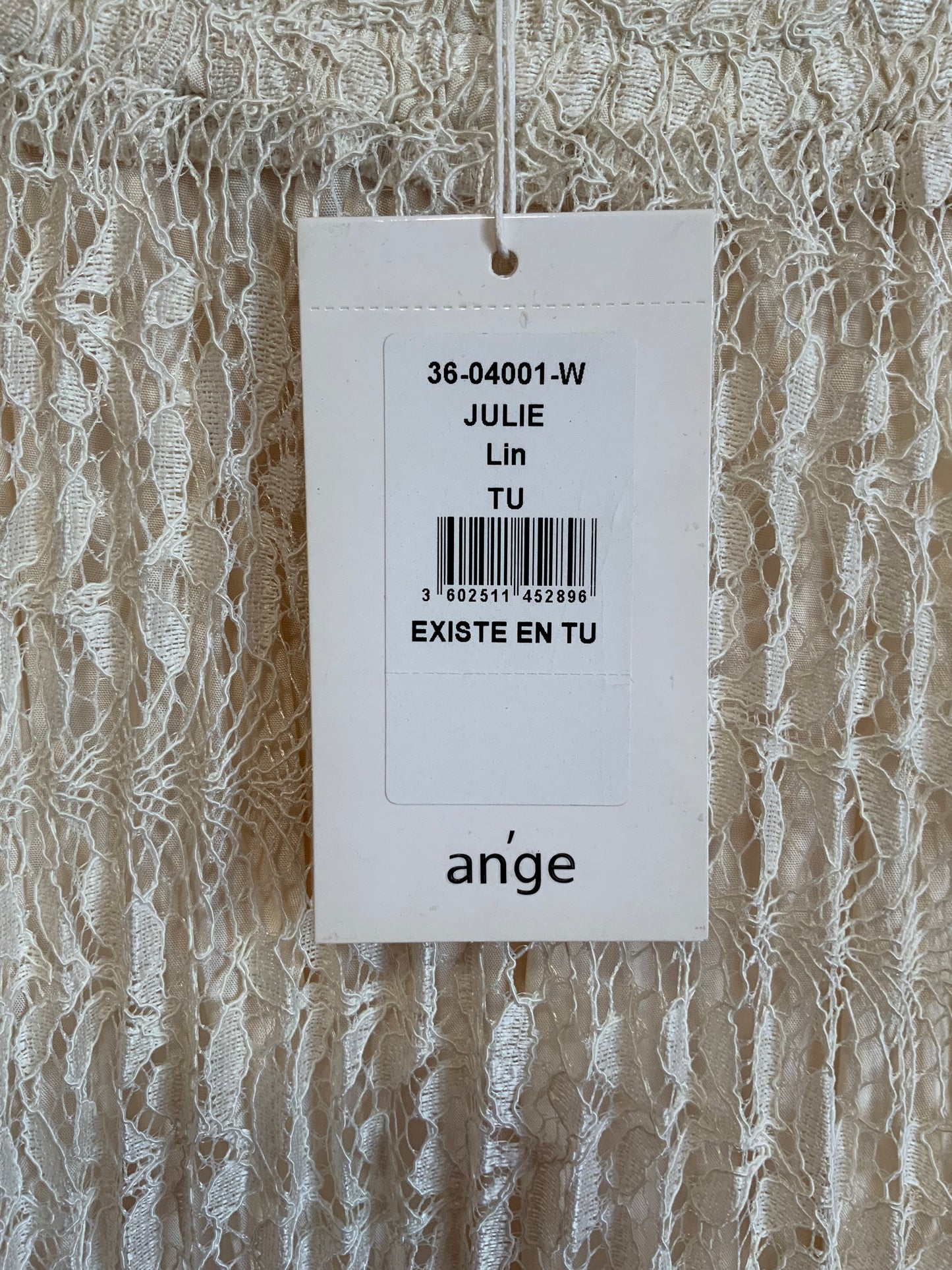 Jupe plissée Neuve Longue Vintage 1990 Ange - Dentelle fleurs - TUnique.