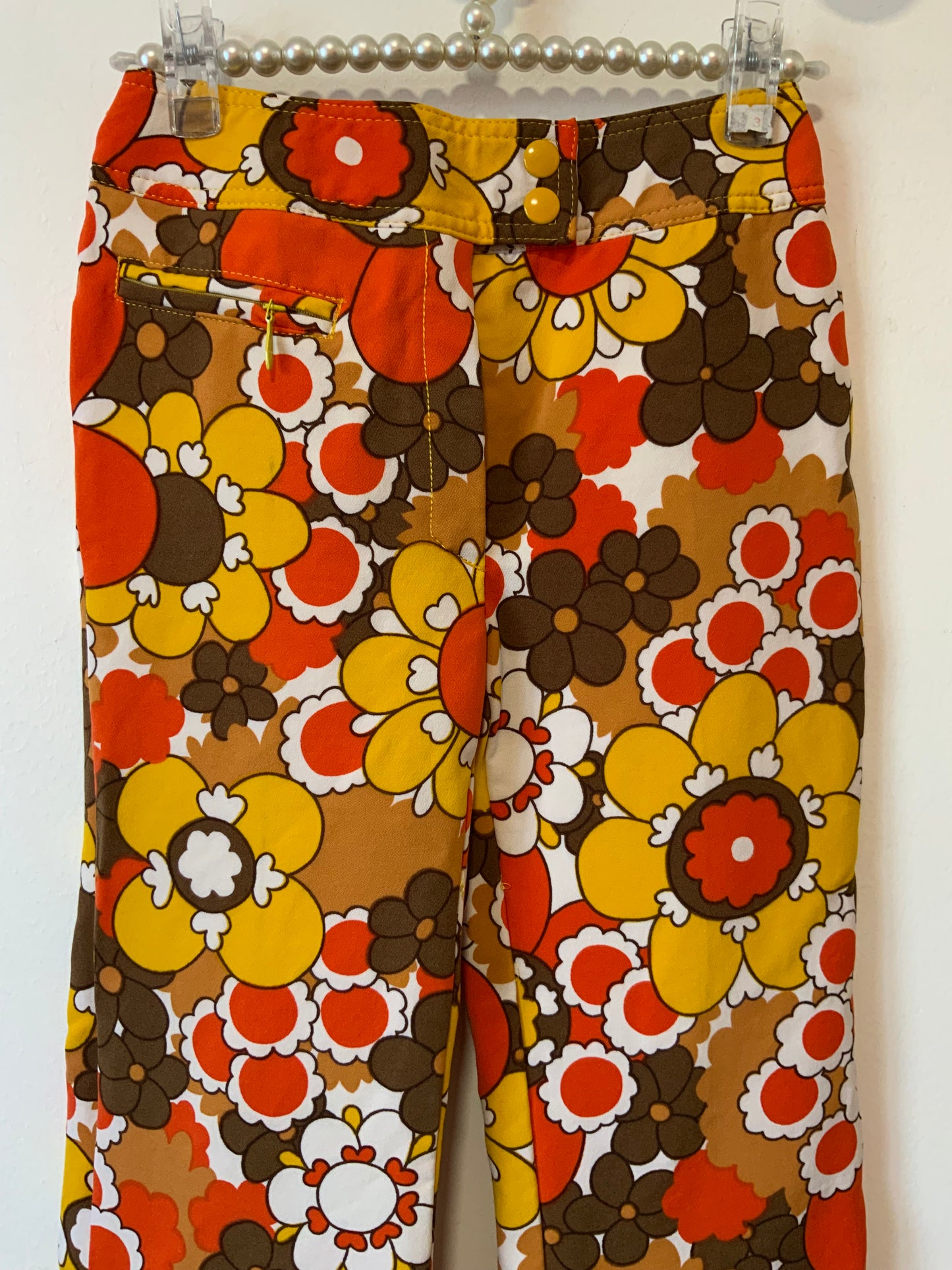 Colsenet Haut de gamme Ensemble Flowers power Vintage 1970 Pièce exceptionnelle- T32