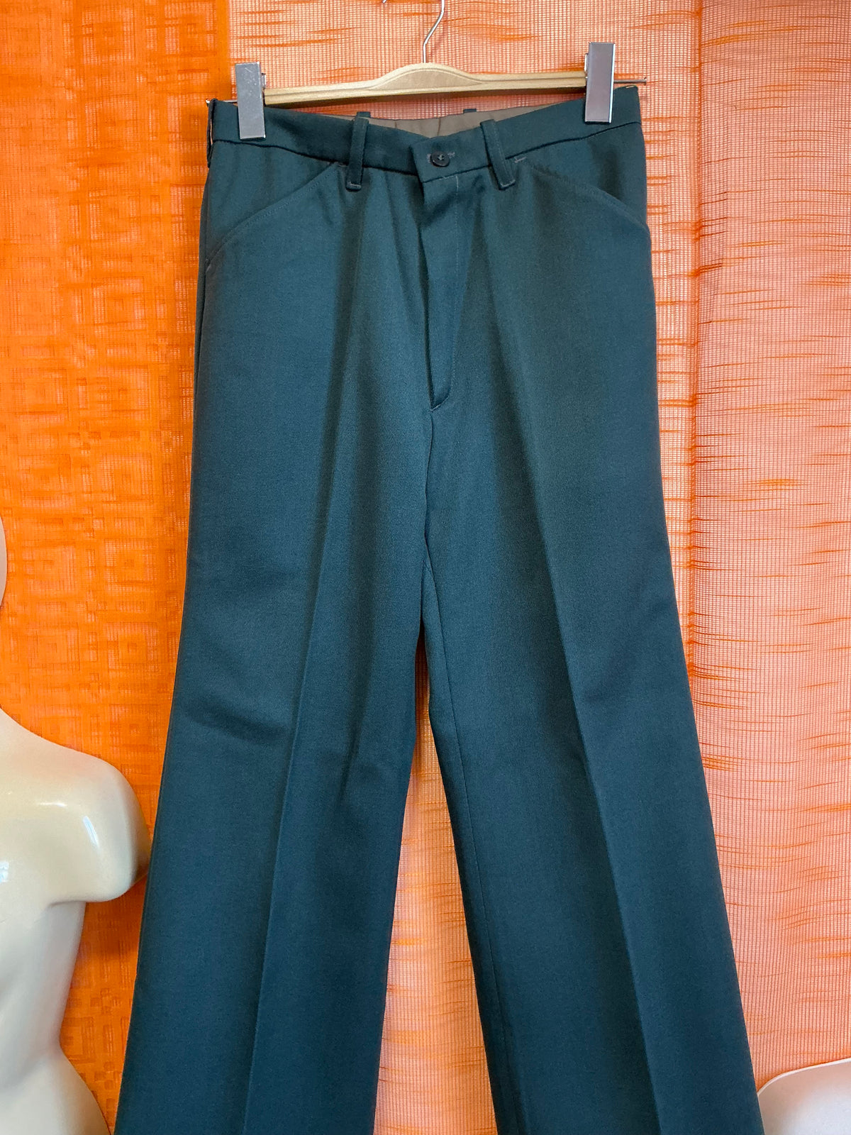 Pantalon Pattes d’éléphant Neuf Tergal avec étiquettes Vintage 1970-T36