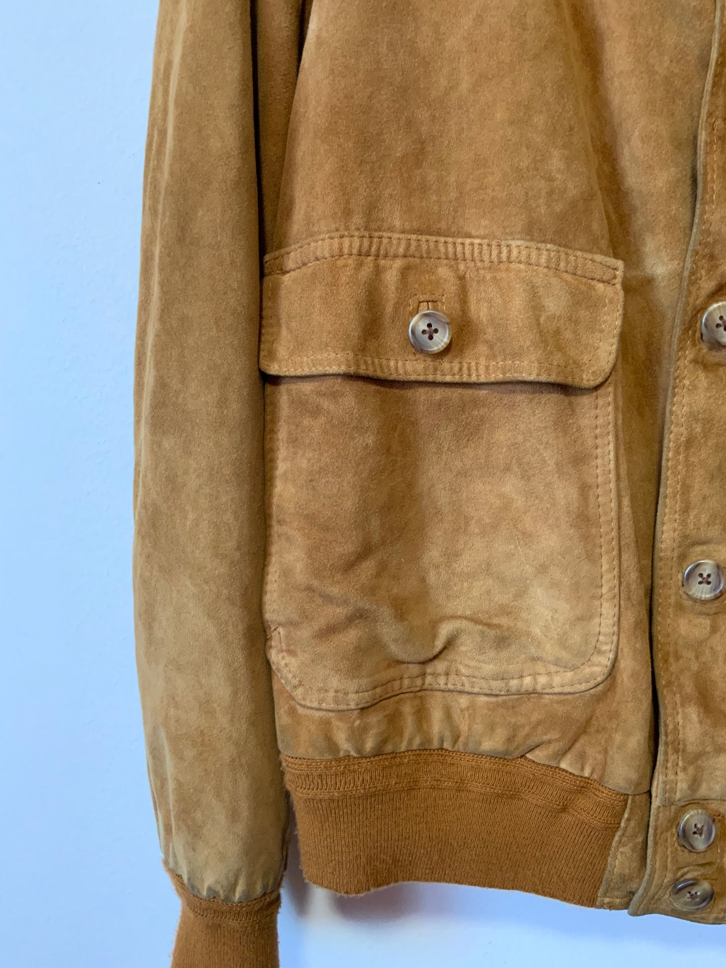 Blouson en Daim Camel Vintage 1980