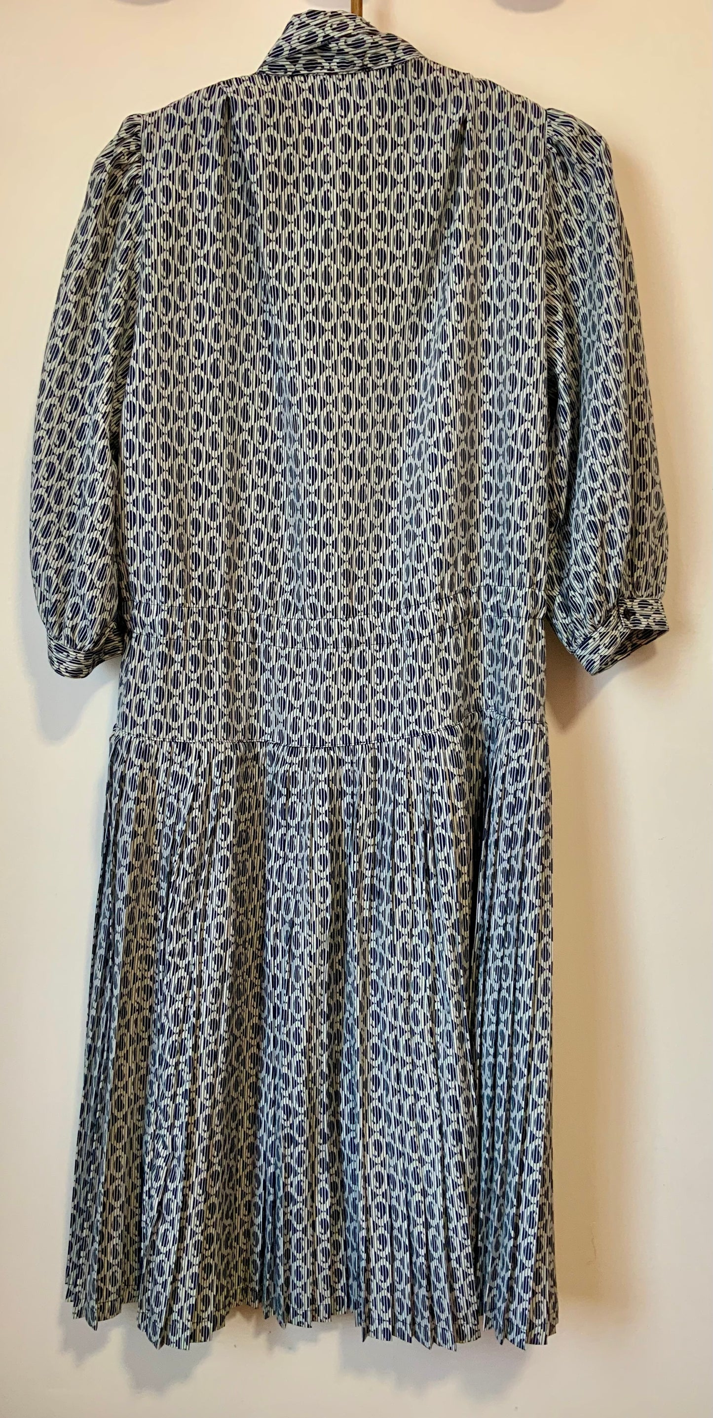 Robe longue plissée Jaeger Vintage Élégance- T46 et inf.