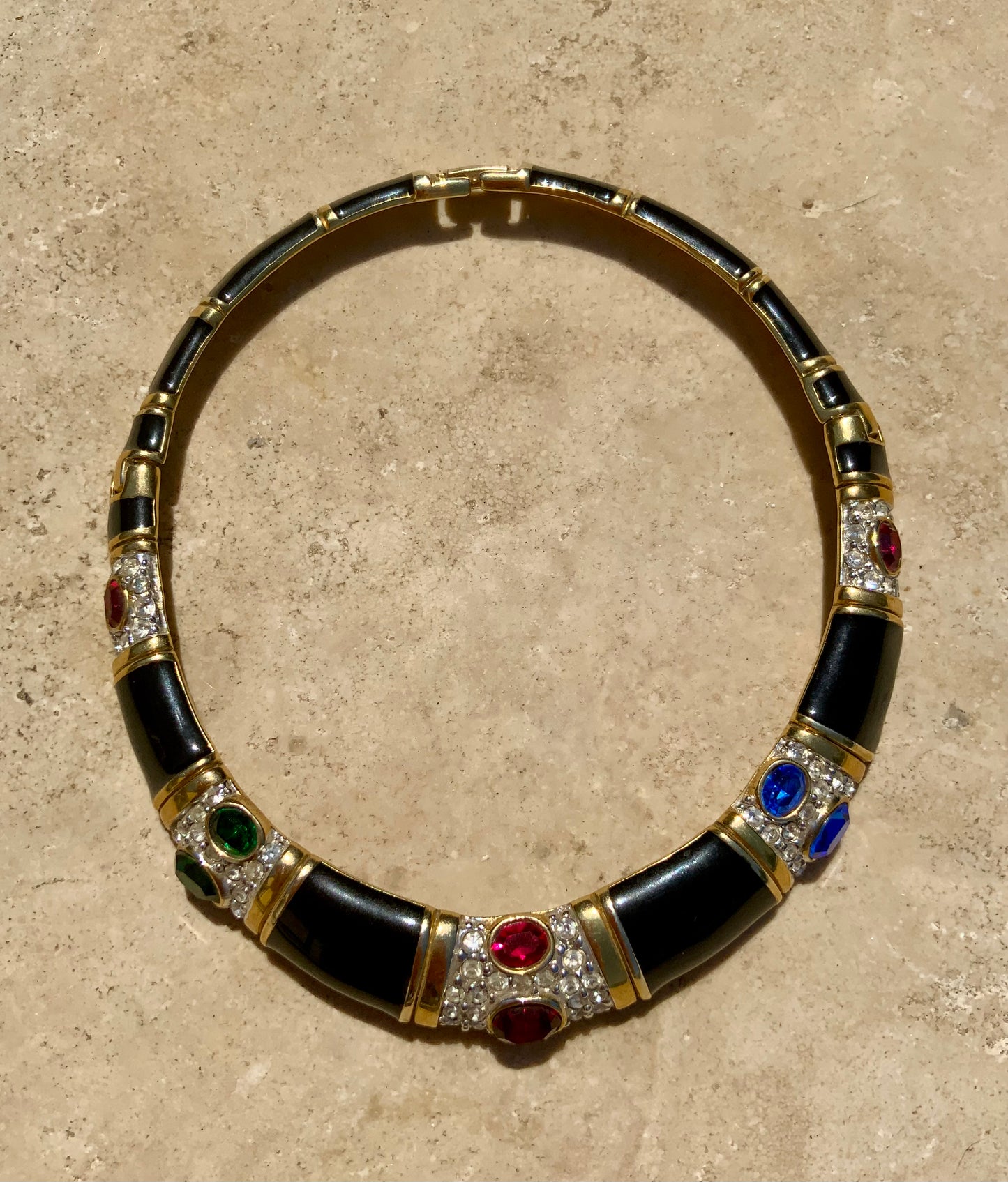 Collier Superbe Plastron Vintage 1990-