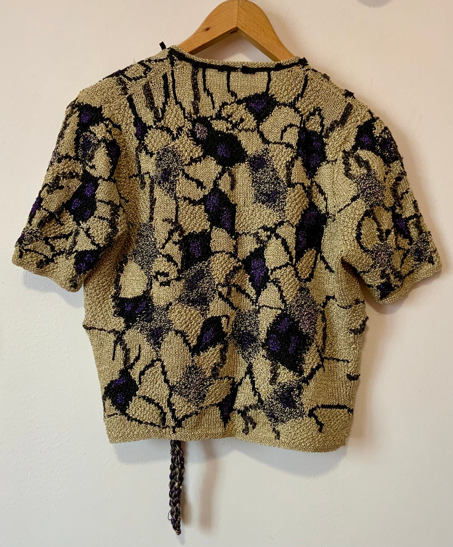 Pull Cache Coeur Anny Blatt Vintage 1990 Haut de gamme