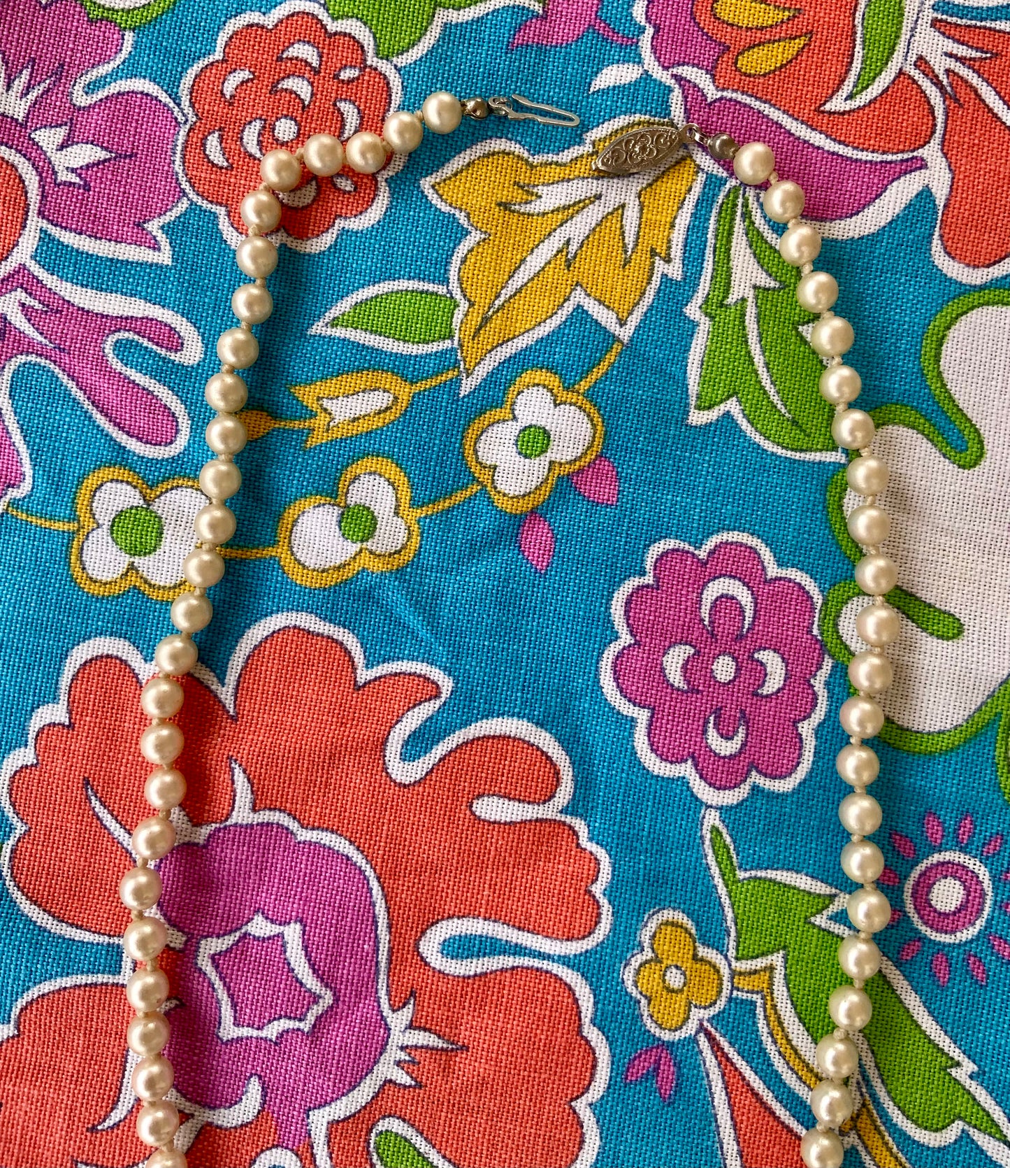 Collier perles Art deco Années 30 Vintage 72 centimètres -