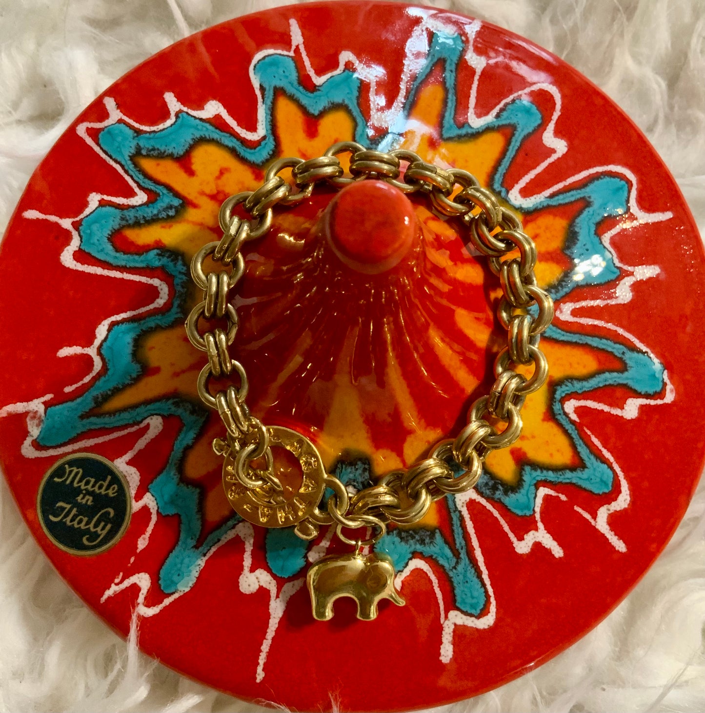 Bracelet Agatha Vintage breloque 1990 Paris France