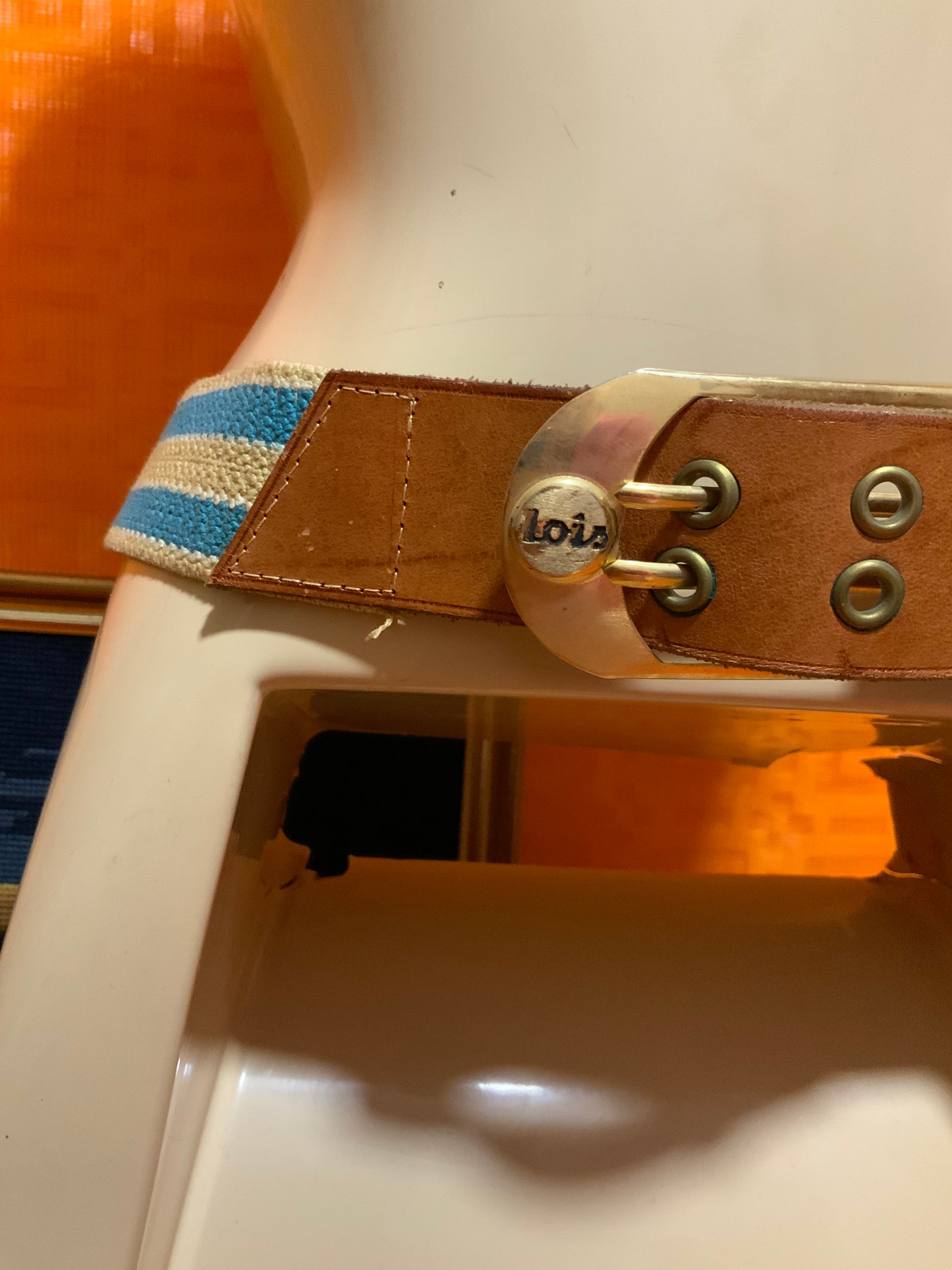Ceinture LOIS vintage 1980 - T40 maxi.