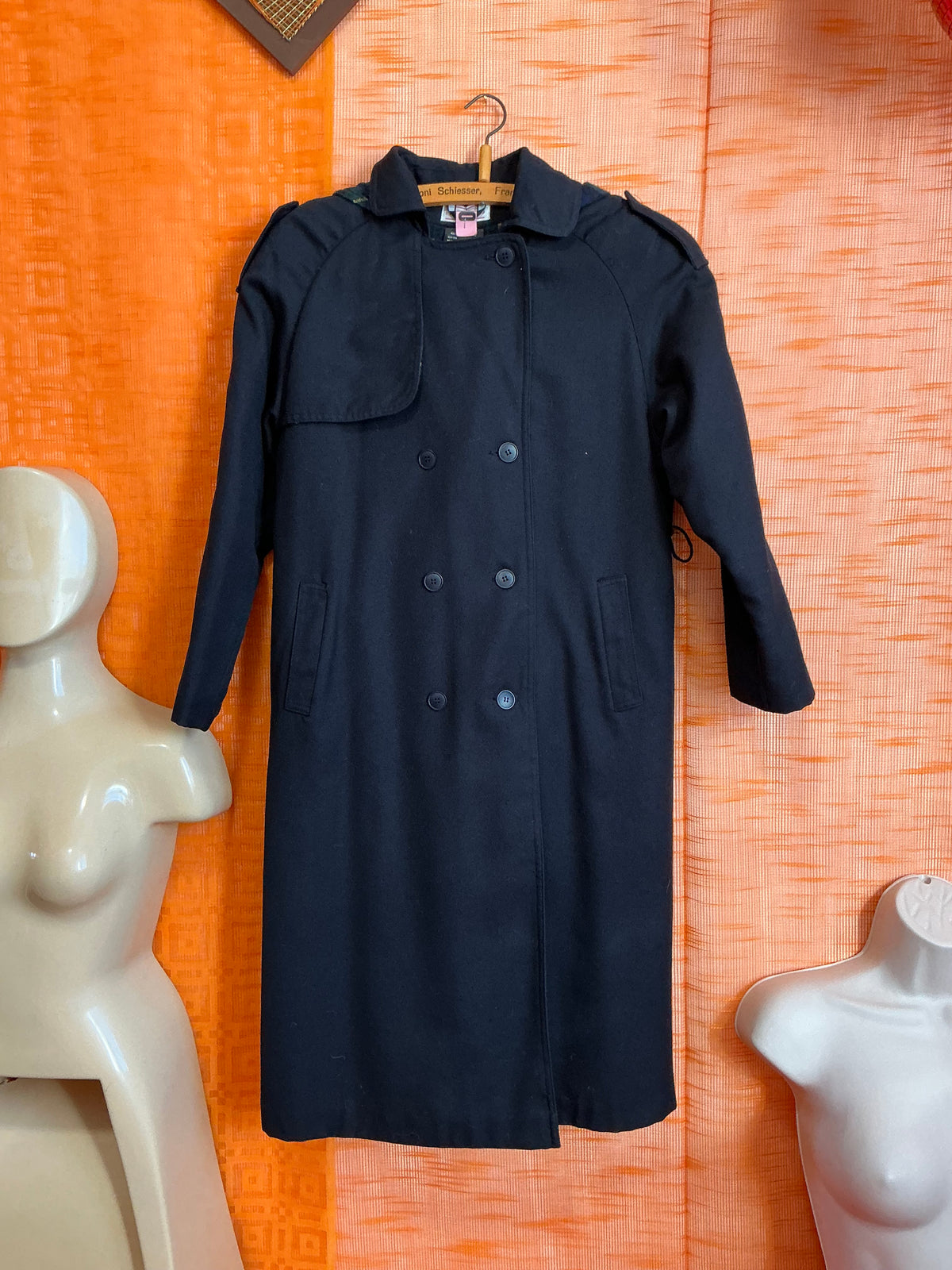 Trench Ecossais Le Printemps Paris Vintage 1980- T38/40