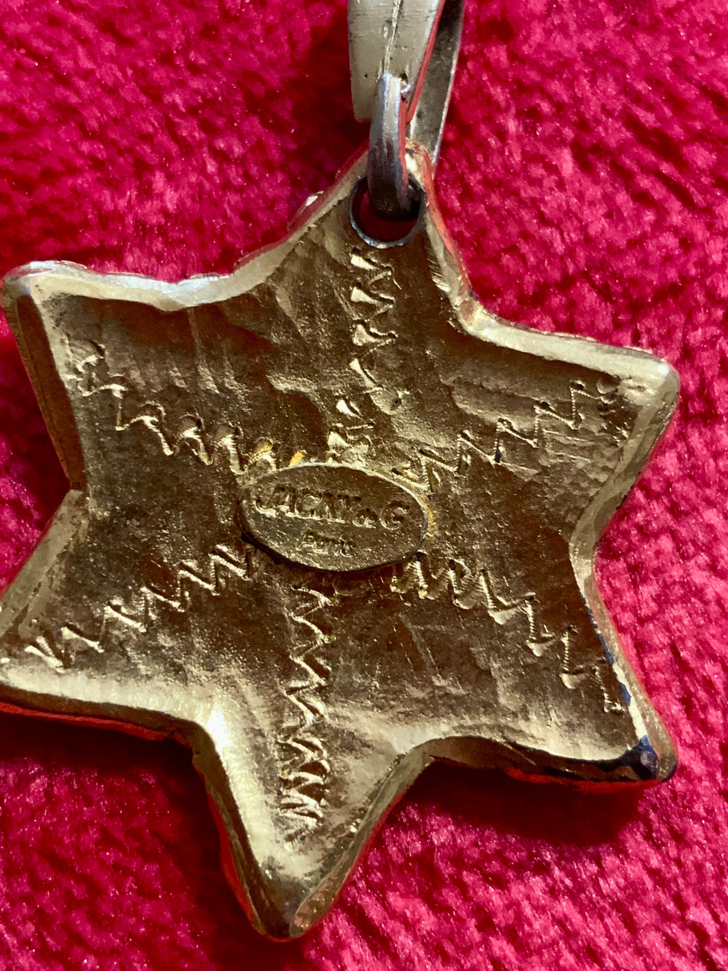 Étoile Strass Pendentif Haut de gamme Jacky de G. Vintage Chic-