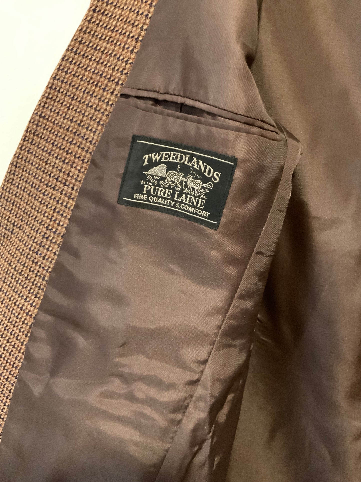 Veste Blazer À carreaux Pure Laine Vintage