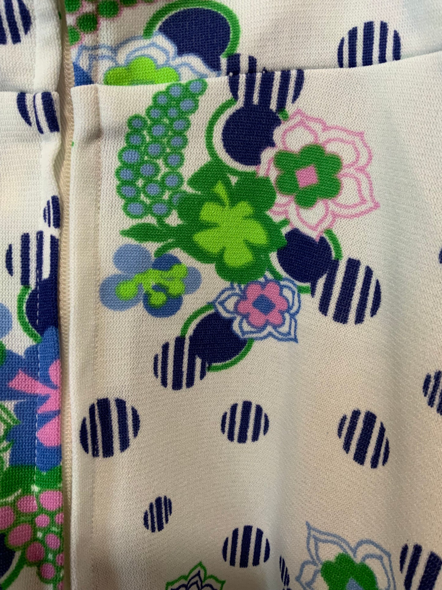 Robe à fleurs Vintage 1970-T38/40