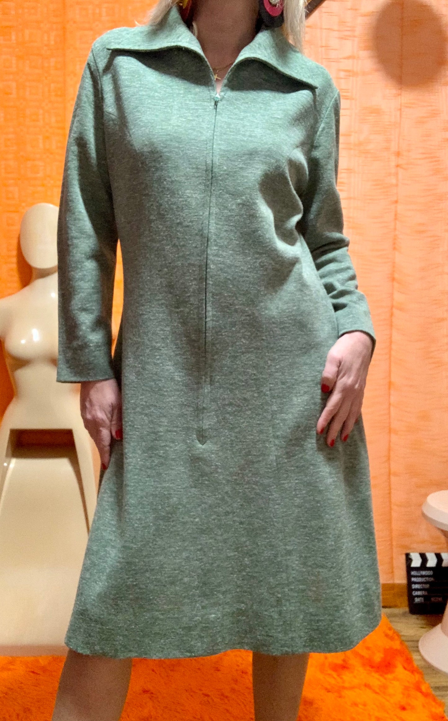 Robe  Deadstock 1970 Vintage Grand col