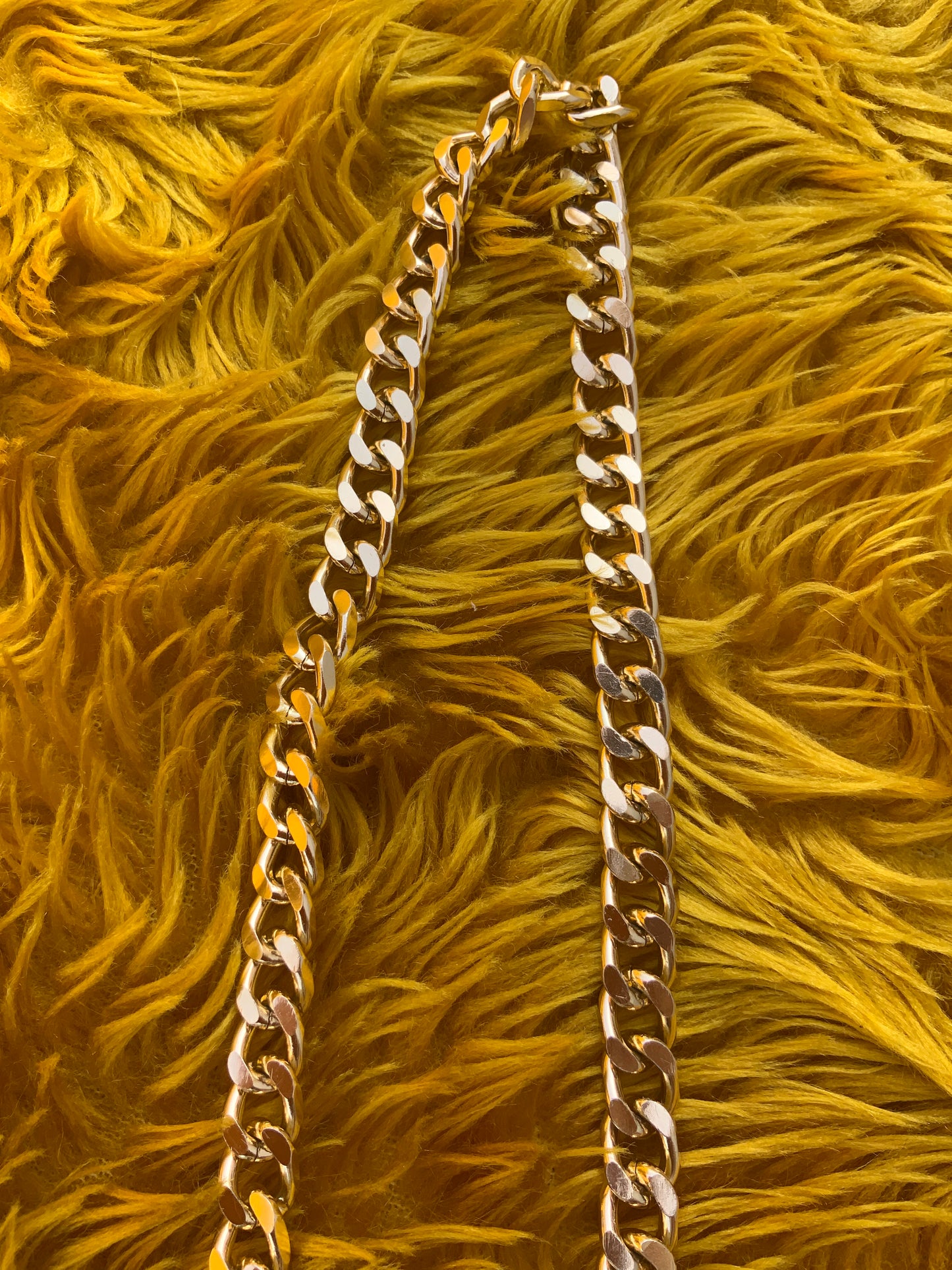 Gros collier Métal mailles plates Vintage