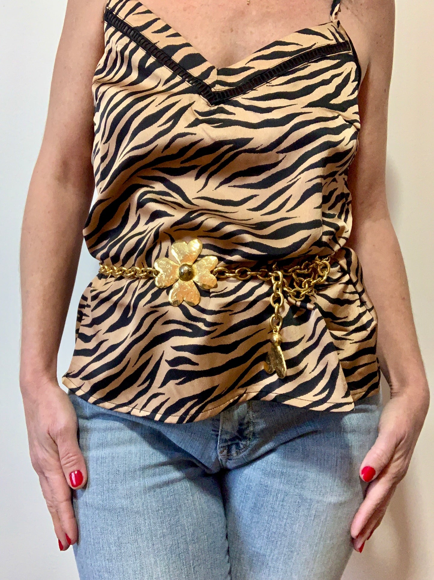 Ceinture chaine métal Sonia Rykiel Vintage 1990