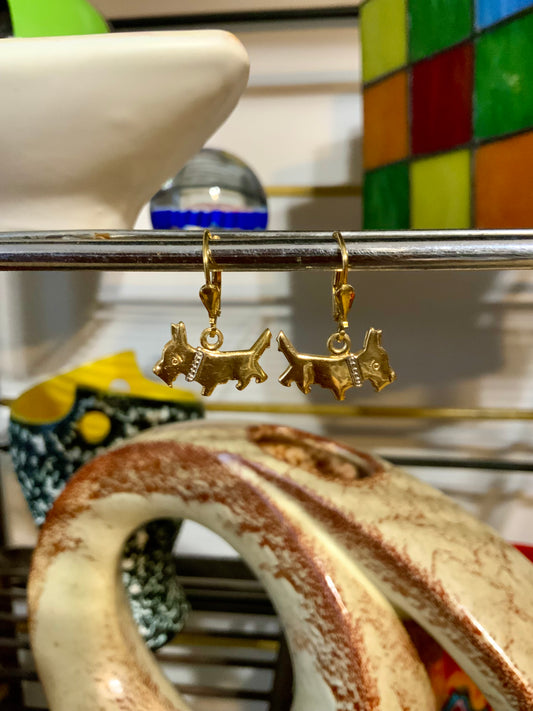 Boucles d’oreilles Agatha Vintage Chiens Logo