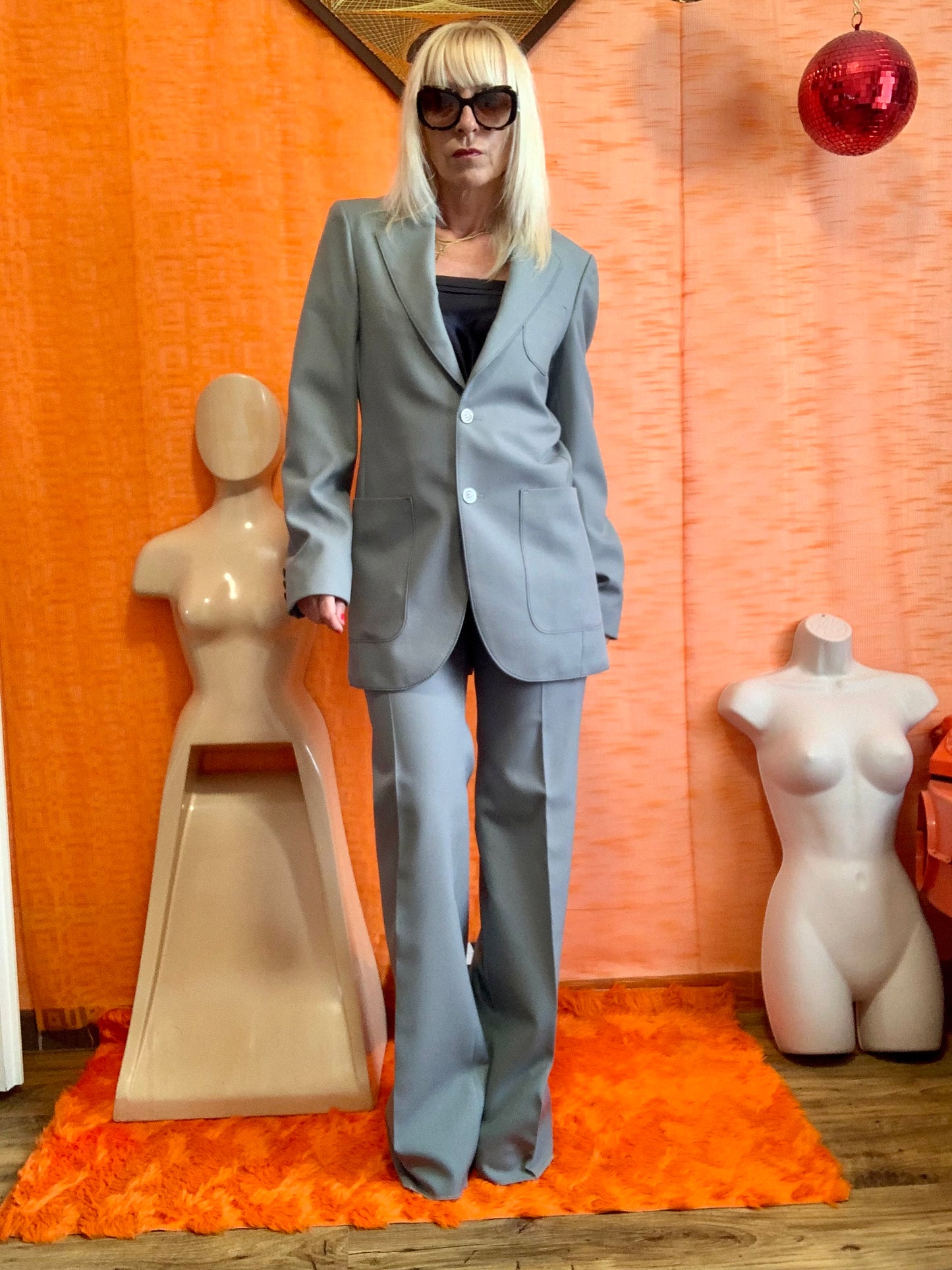 Ensemble costume pattes d’éléphant Neuf Vintage 1970 Rareté- T36