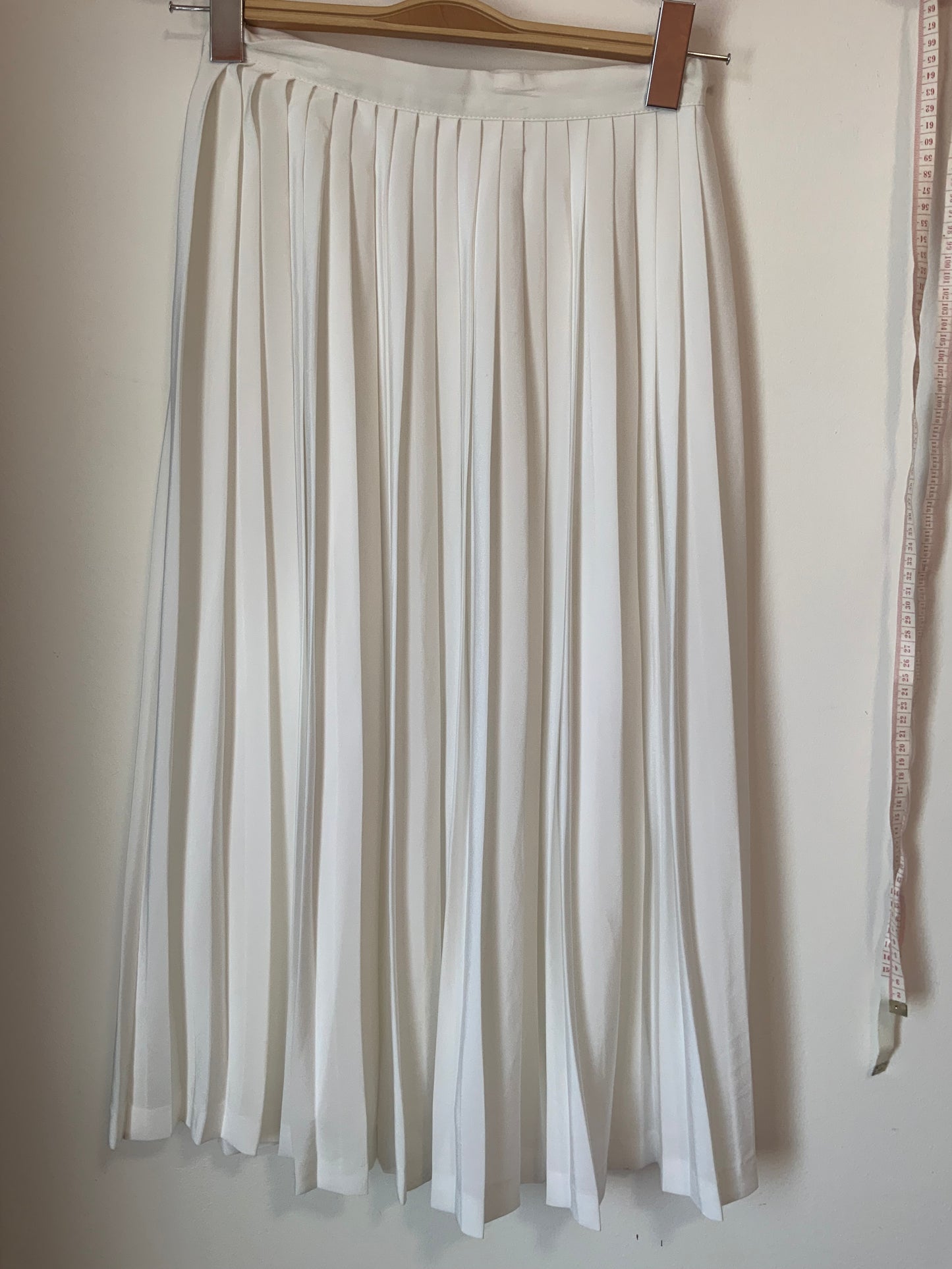 Jupe Longue plissée blanche Rodier Vintage 1980- La classe ! T34-