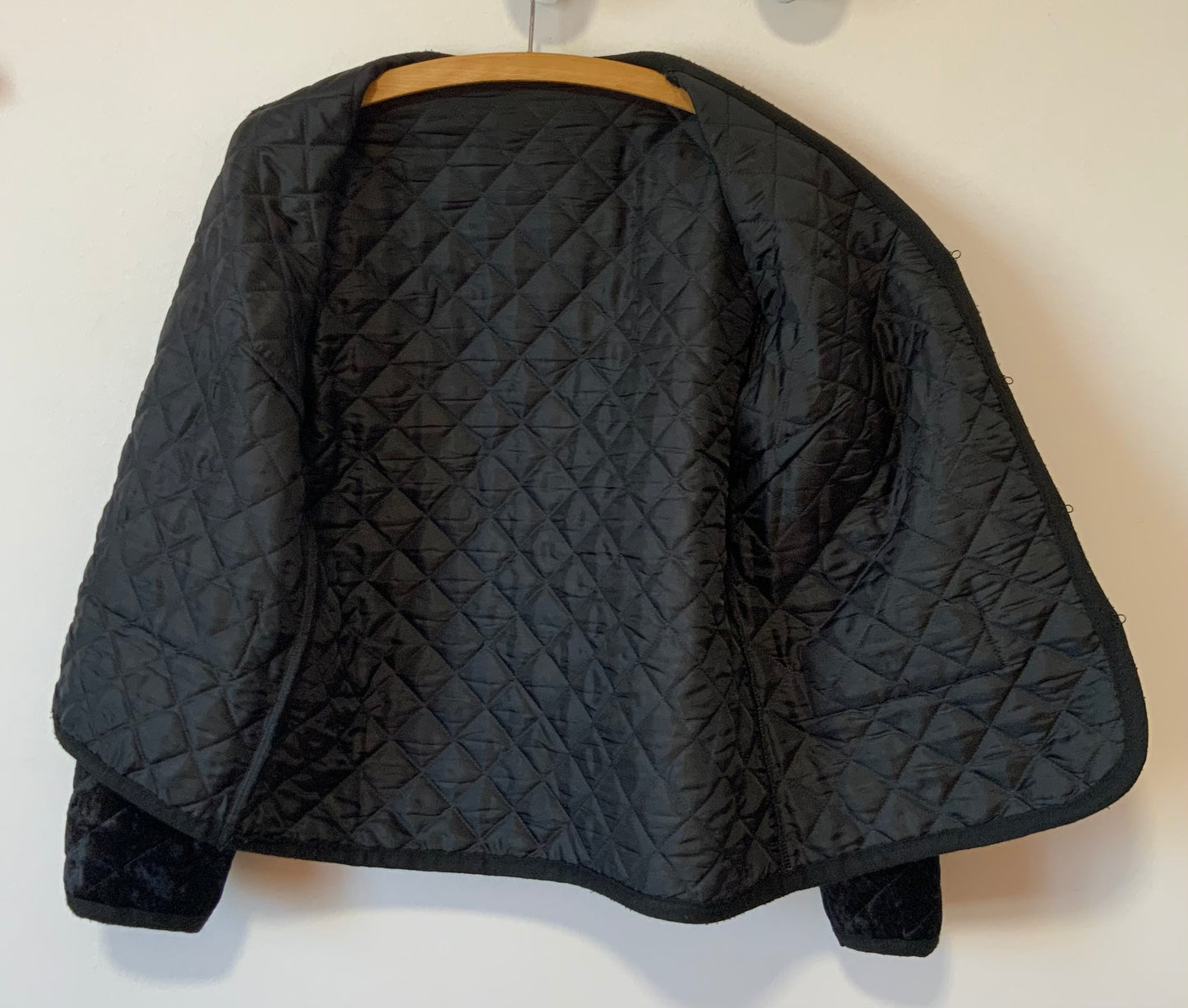 Veste Vintage 1980 Velours matelassé - T42 maxi.