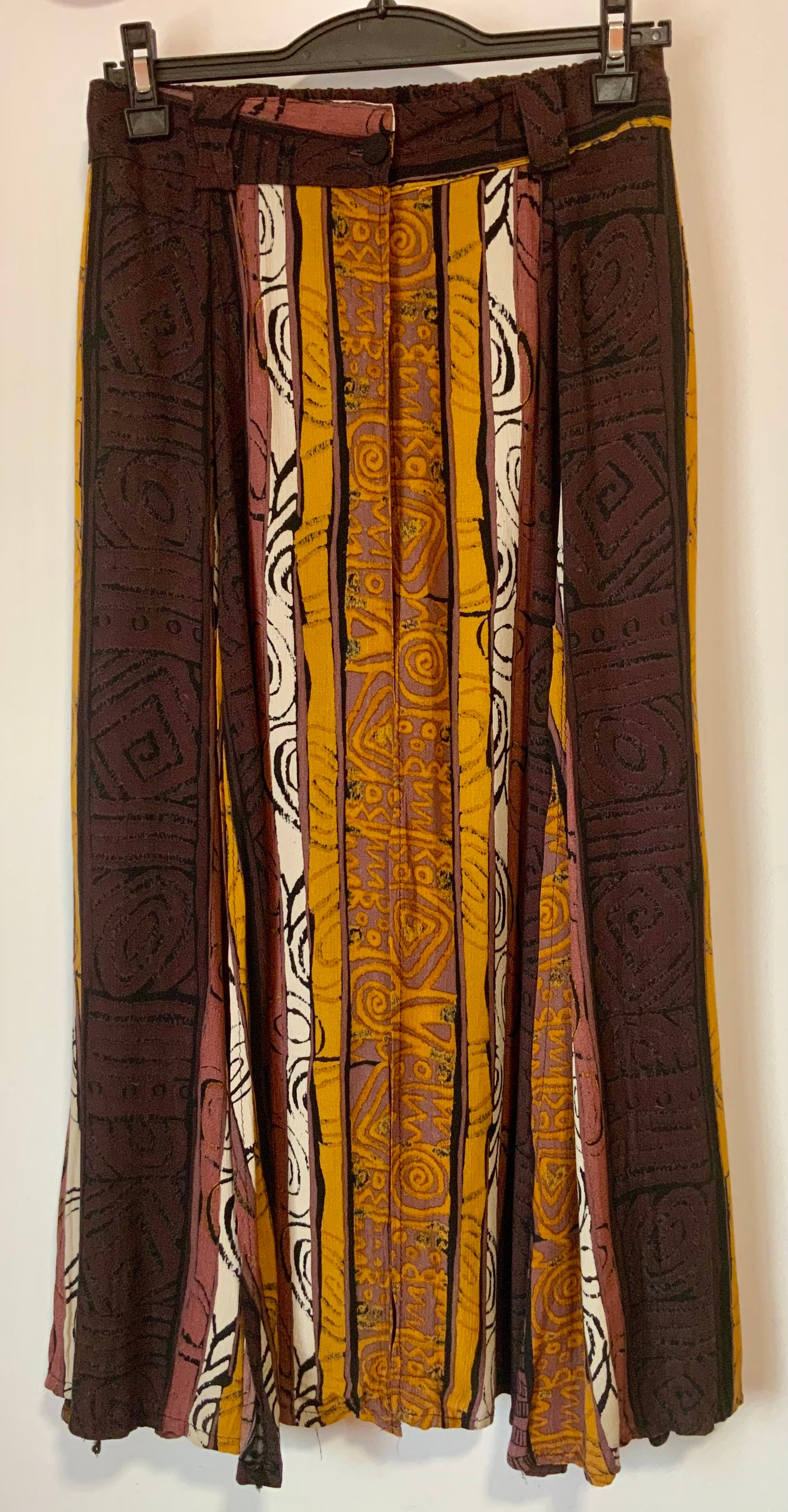 Jupe longue ouverte jupe courte Vintage 1990- France T38-