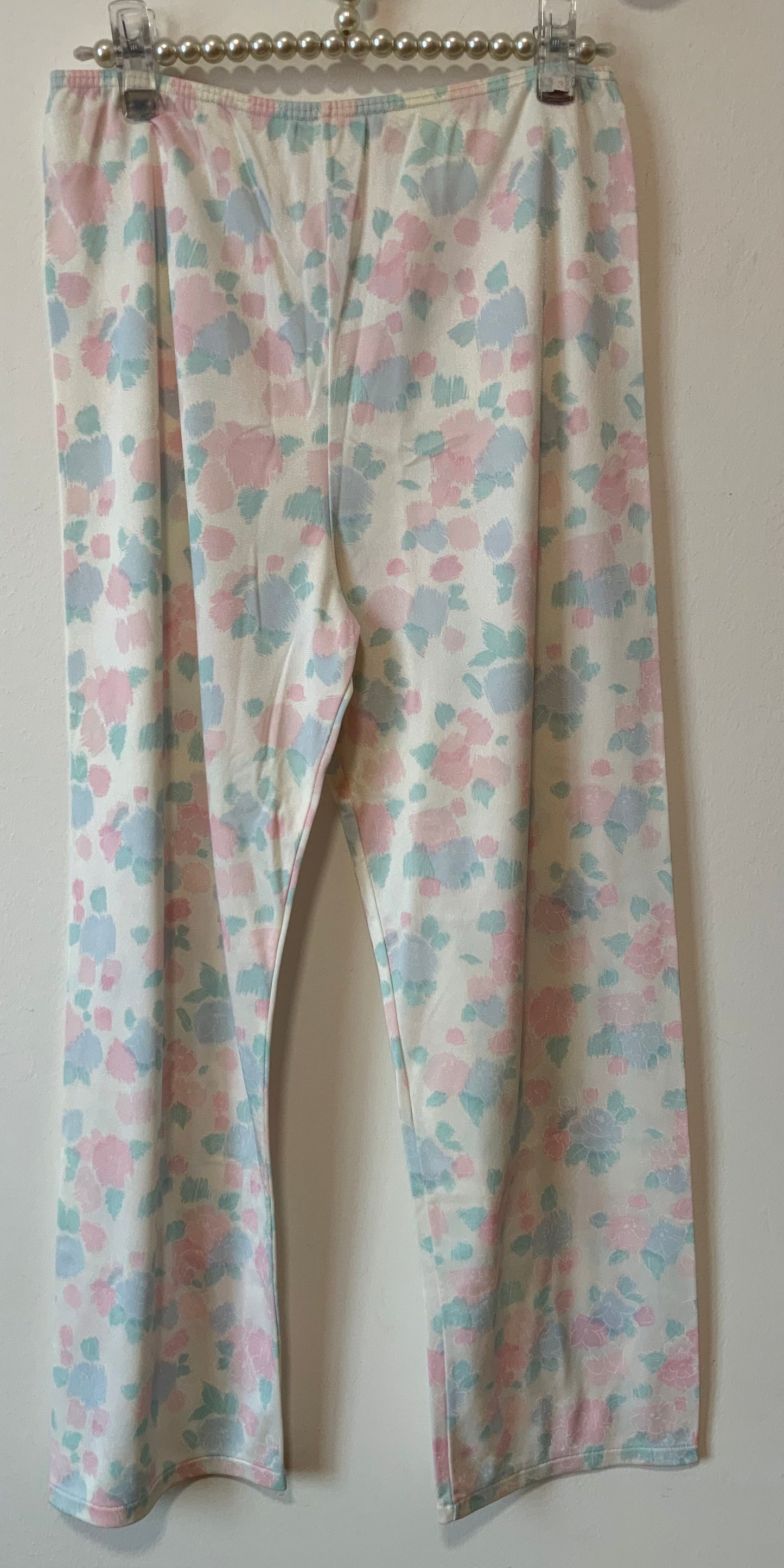 Pyjama à fleurs Made in France Vintage 1980- T42