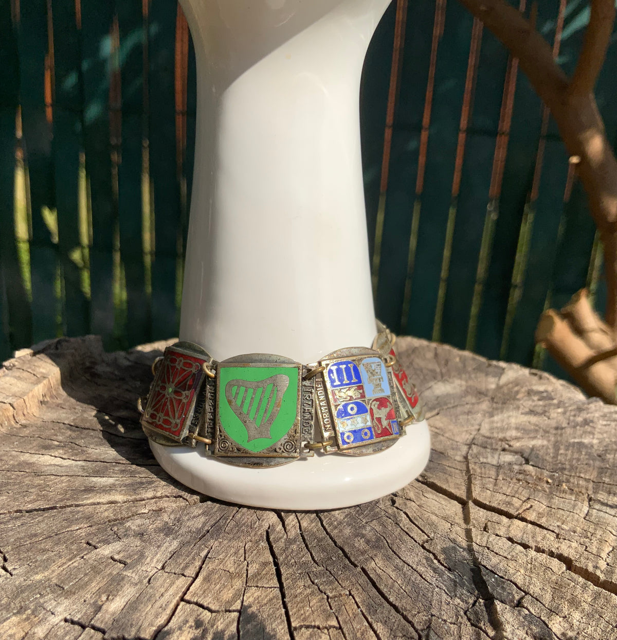 Bracelet Ancien Armoiries Blasons Collection Vintage-