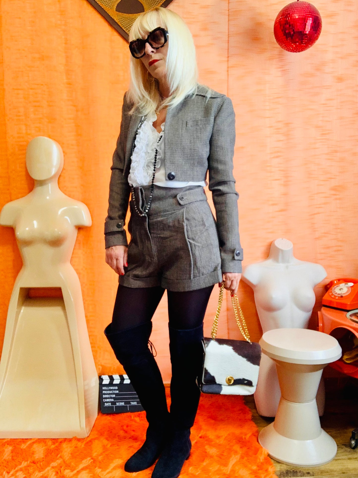 Ensemble Vintage Short et Veste courte- T38