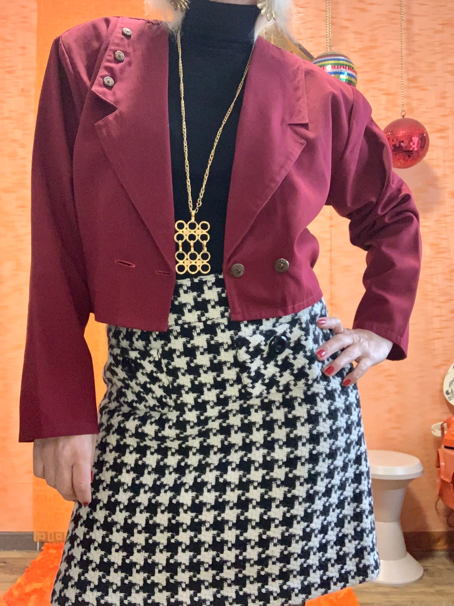 Veste courte Épaulettes Vintage Fin 80’