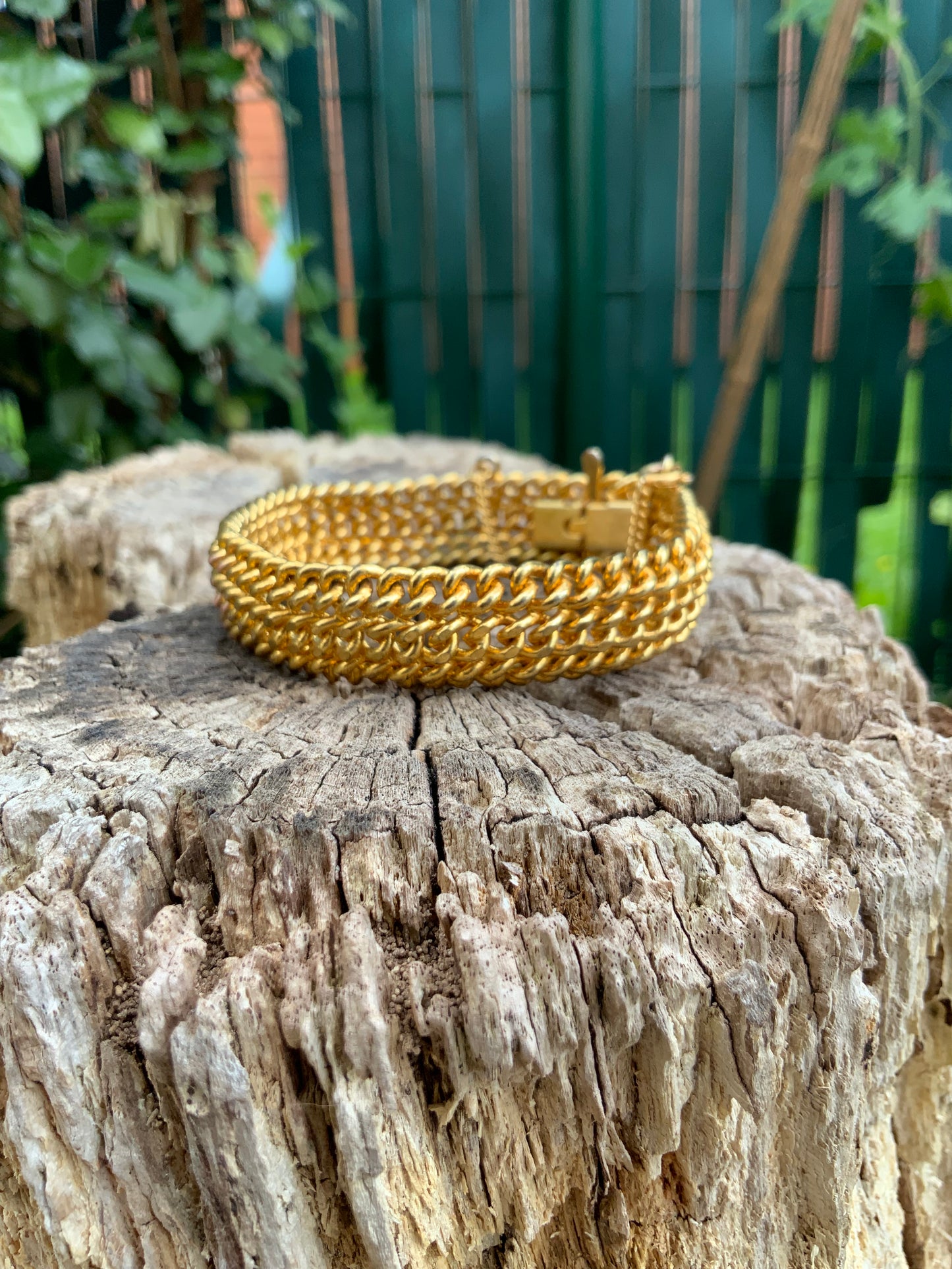 Bracelet Mailles plaqué or Vintage Chic