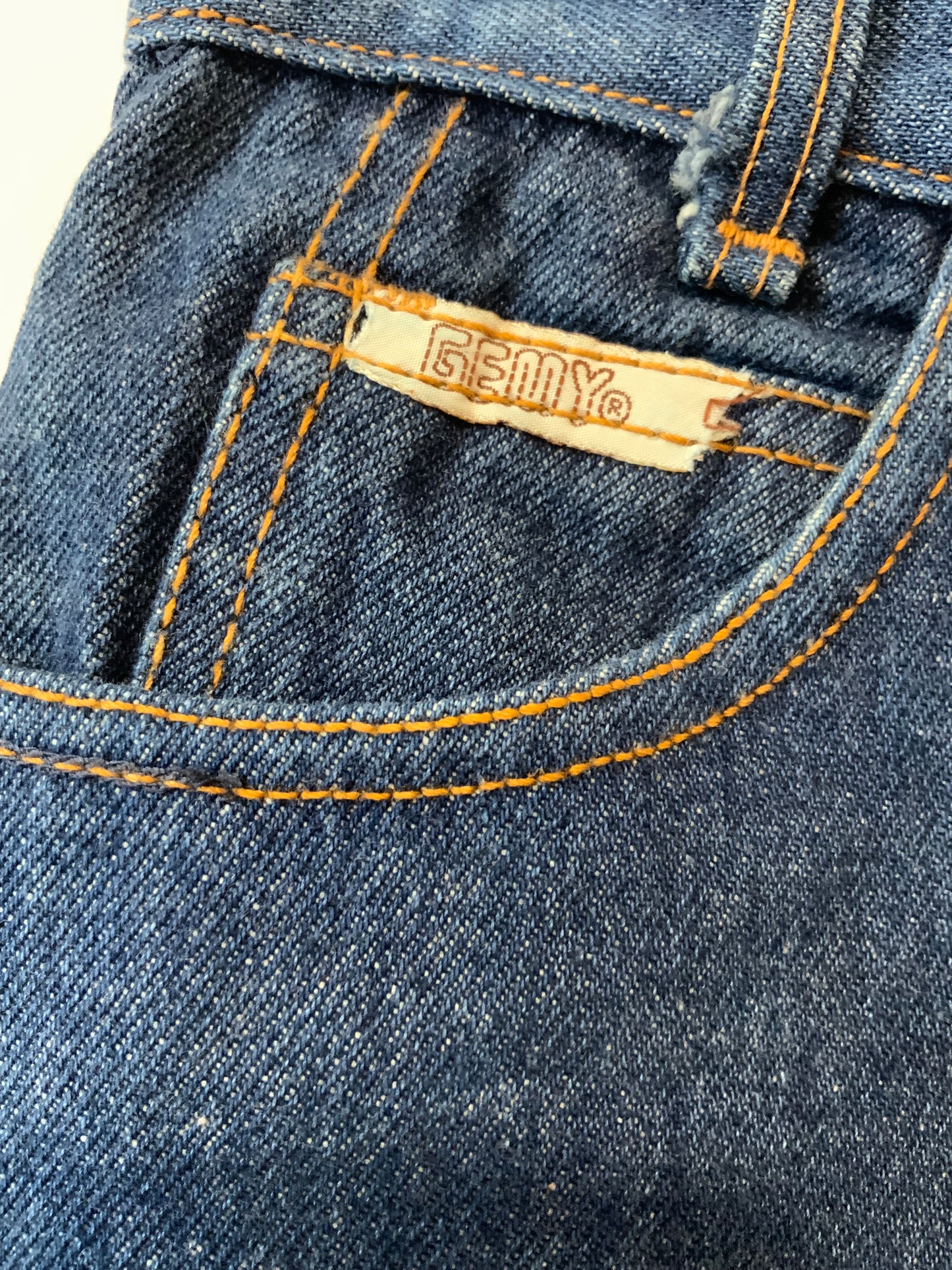 Mini Jupe Jean Denim Italy Vintage 1980- T34