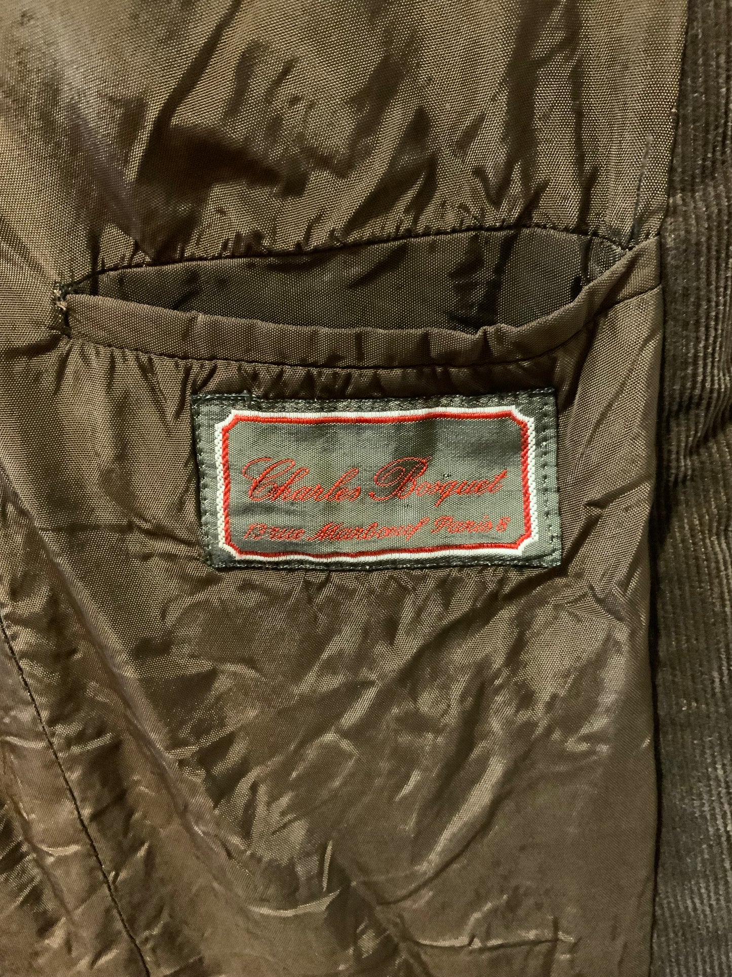 Veste en velours Côtelé Vintage Made in France