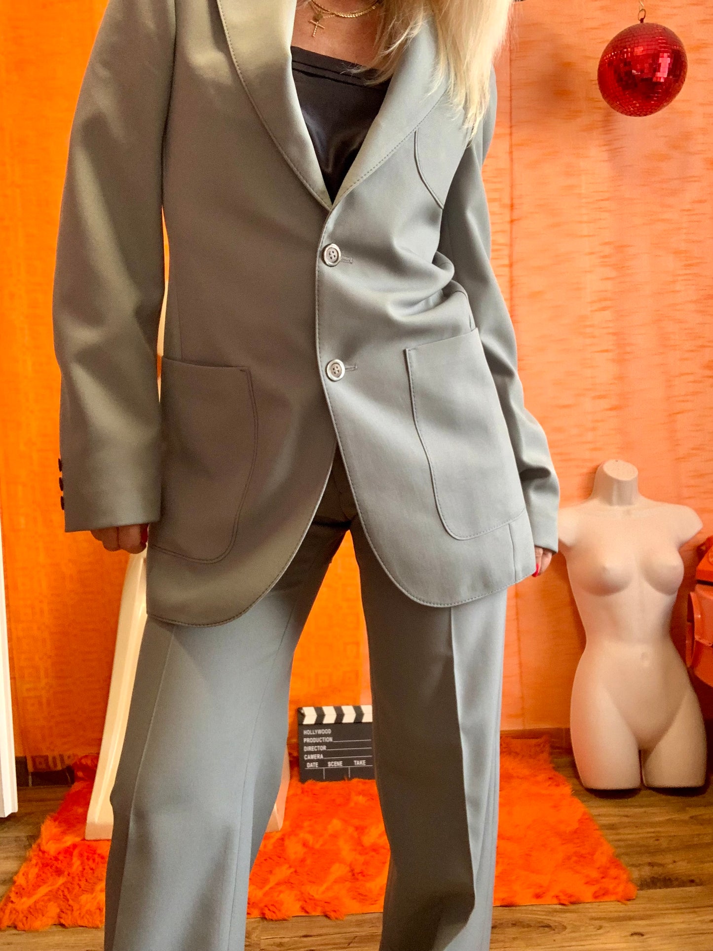 Ensemble costume pattes d’éléphant Neuf Vintage 1970 Rareté- T36