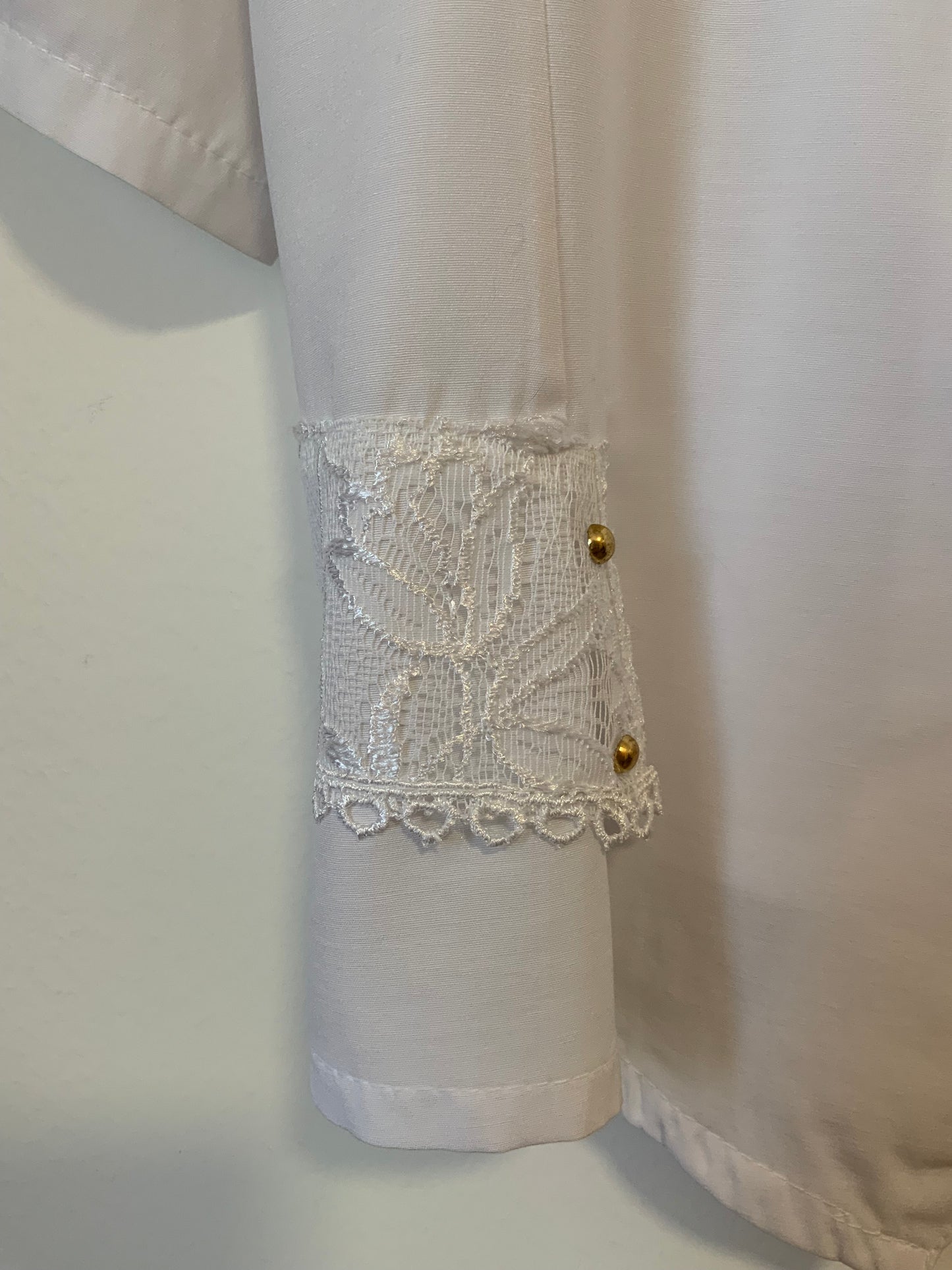 Chemisier Original Broderies Vintage 1980-T44
