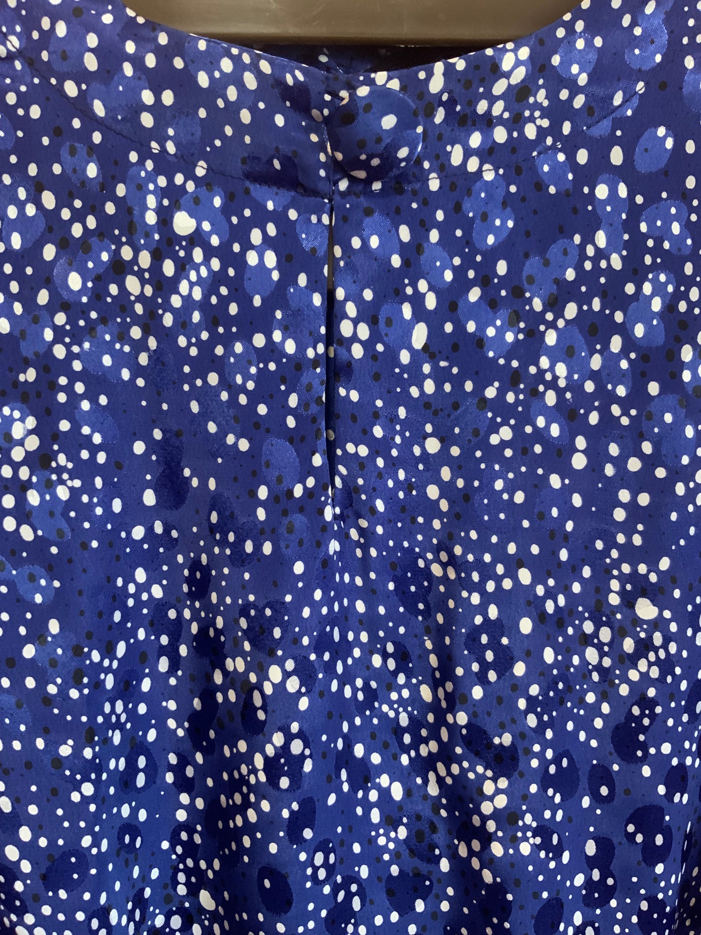 Robe chic de confection main Vintage 1980 petits pois- T42/44